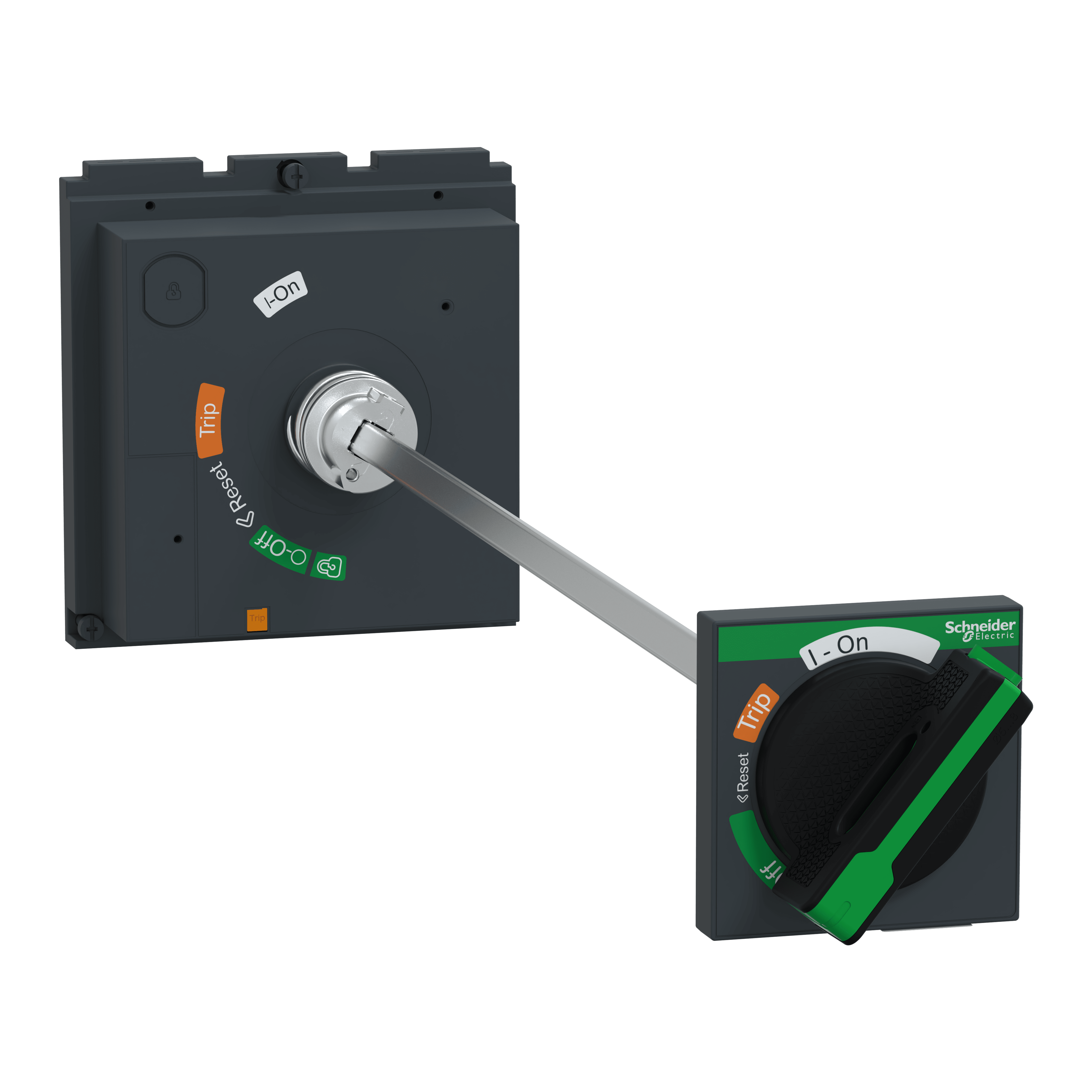 SCHNEIDER ELECTRIC - Manovra rotativa rinviata, ComPacT NSX400/630 retraibile, manovra nera, lunghezza albero telescopico da 272 mm a 600 mm, IP55 LV432603T