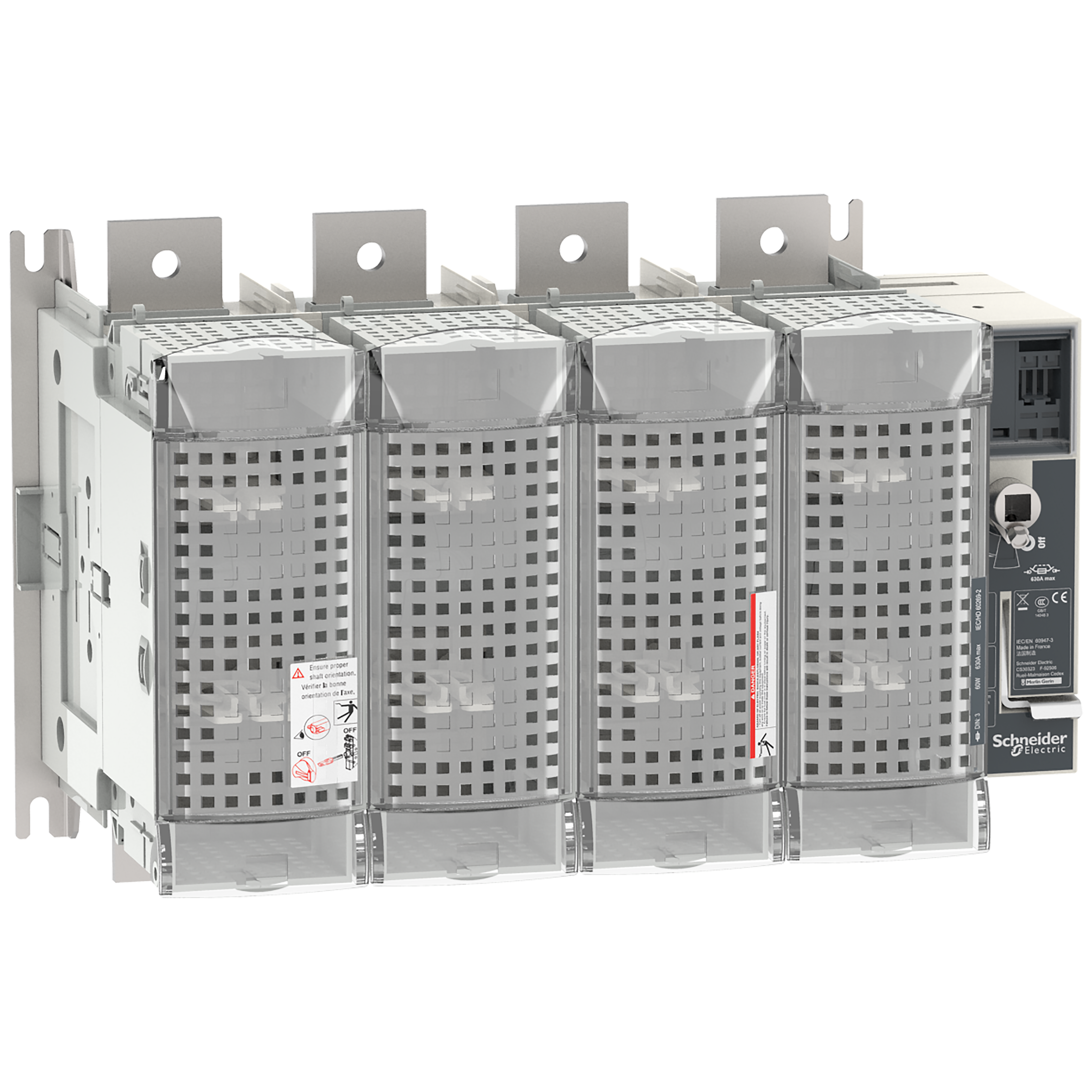 SCHNEIDER ELECTRIC - Interruttore-sezionatore con fusibili, FuPact, FuPactGS DIN630/3, 3 poli