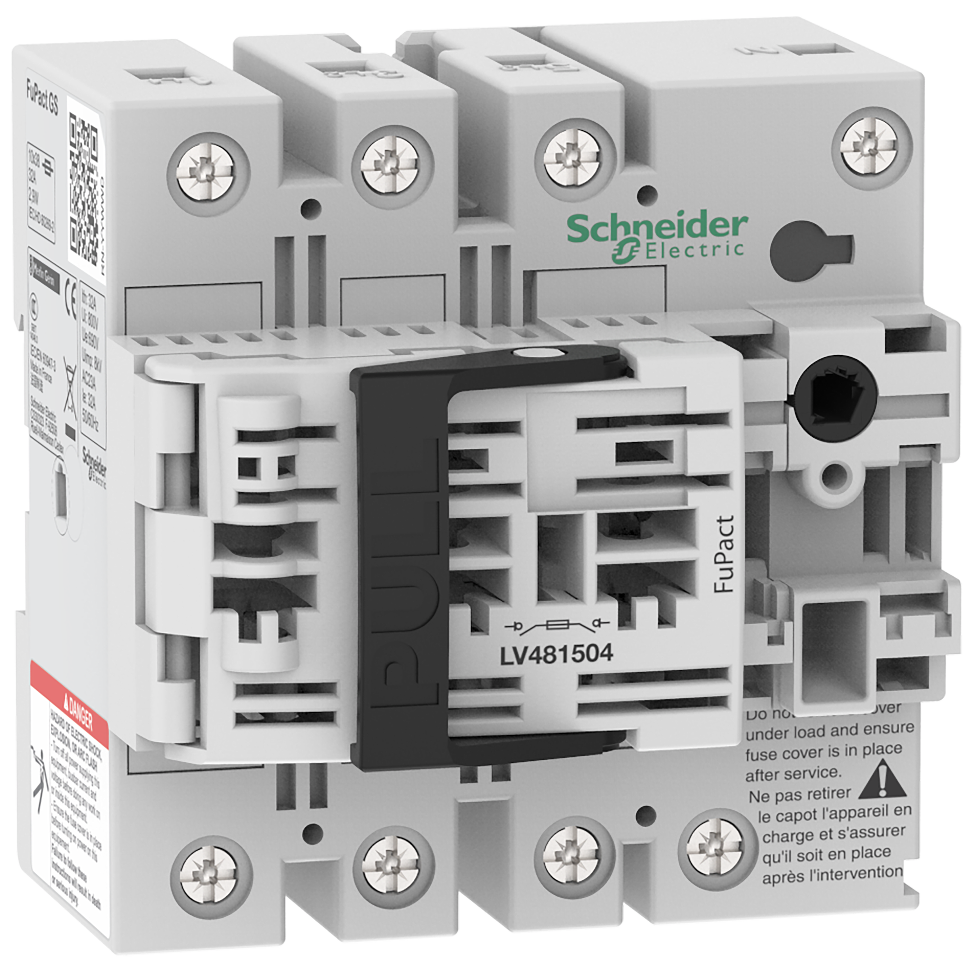 SCHNEIDER ELECTRIC - Interruttore-sezionatore con fusibili, FuPact, FuPactGS NFC32, 4 poli