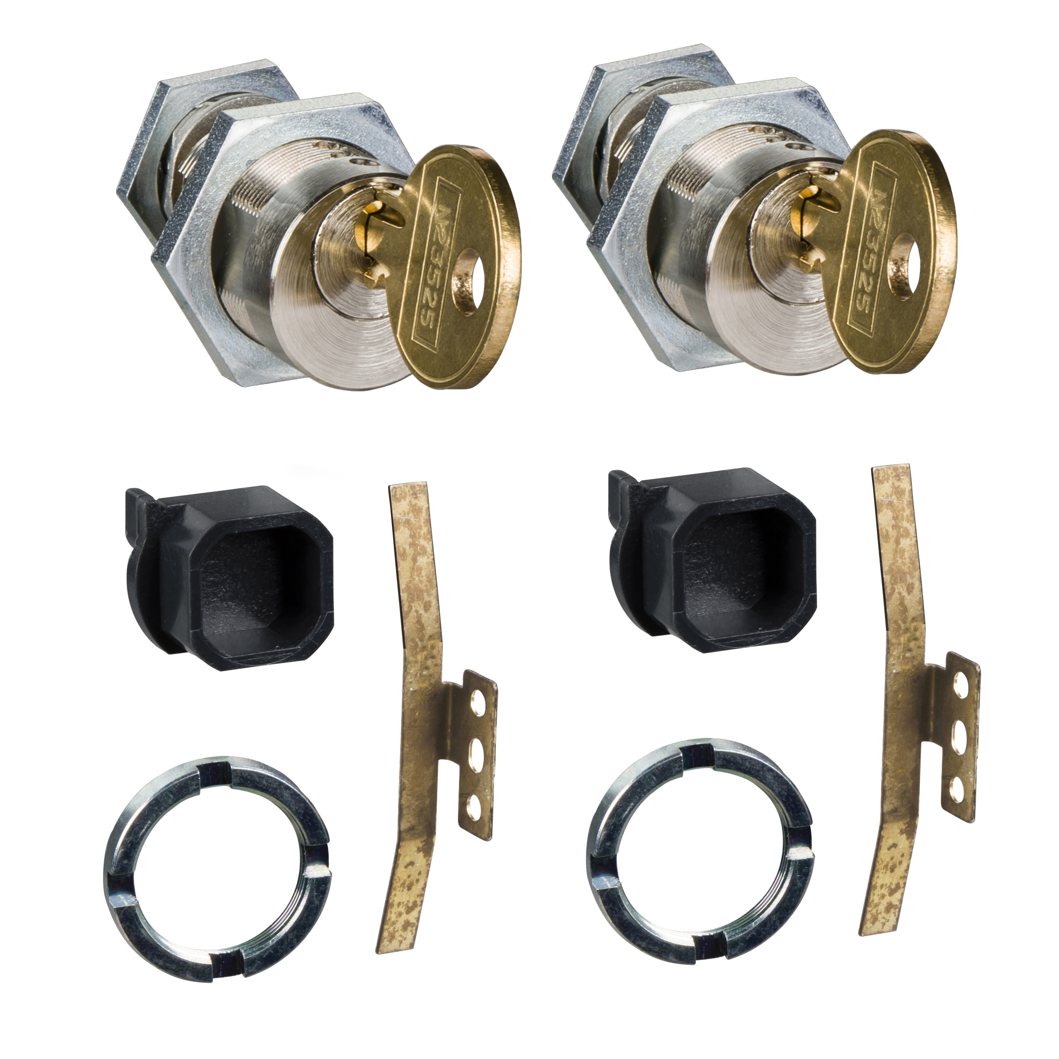 SCHNEIDER ELECTRIC - Chassis locking - 2 Ronis locks 2 diff keys + adapt kit - for MTZ1 spare part