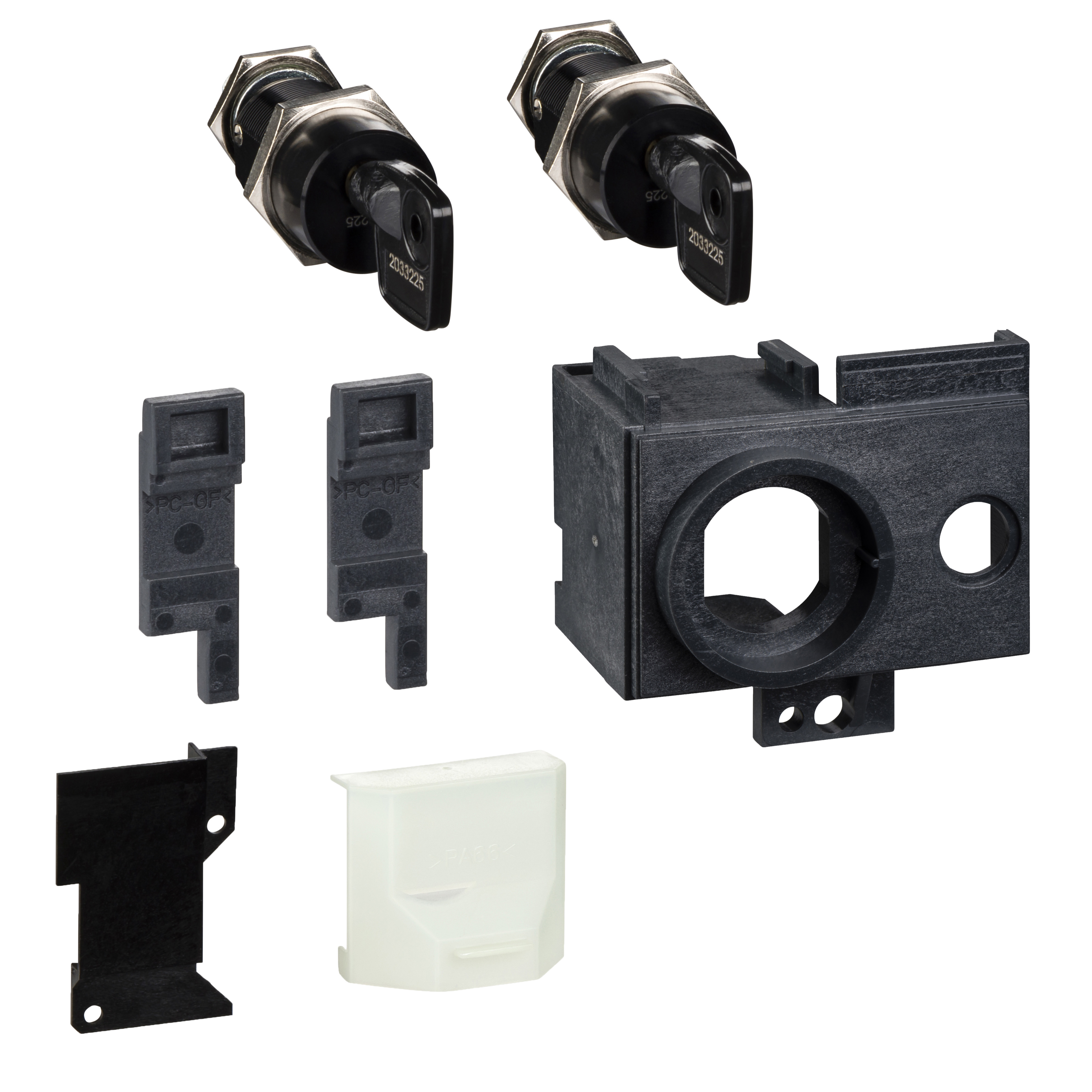 SCHNEIDER ELECTRIC - OFF-position locking - 1 Profalux lock 2 keys + adapt kit - for MTZ1 spare part
