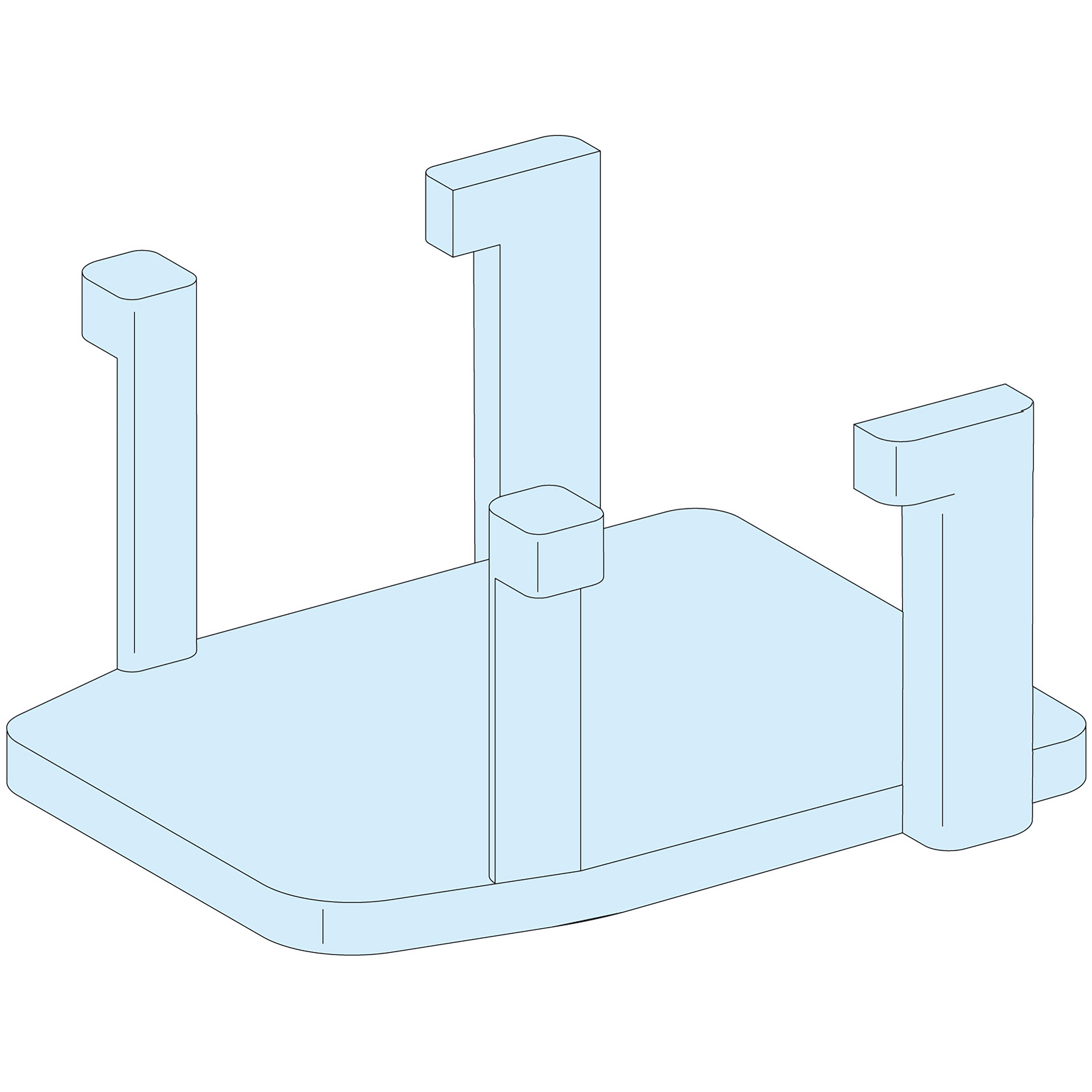 SCHNEIDER ELECTRIC - 12 supporti otturatori Linergy