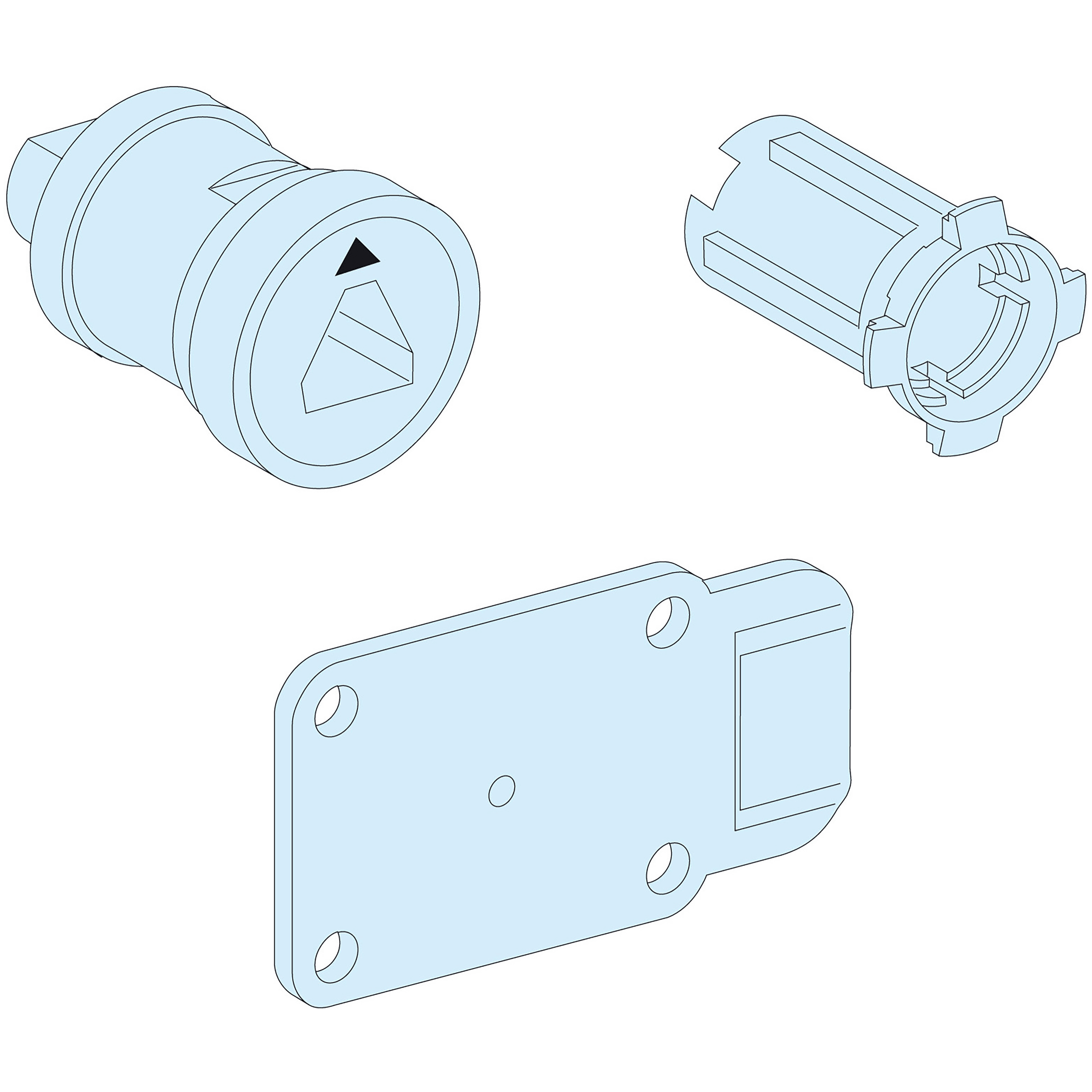 SCHNEIDER ELECTRIC - Meccanismo serrature G IP55 LVS01249