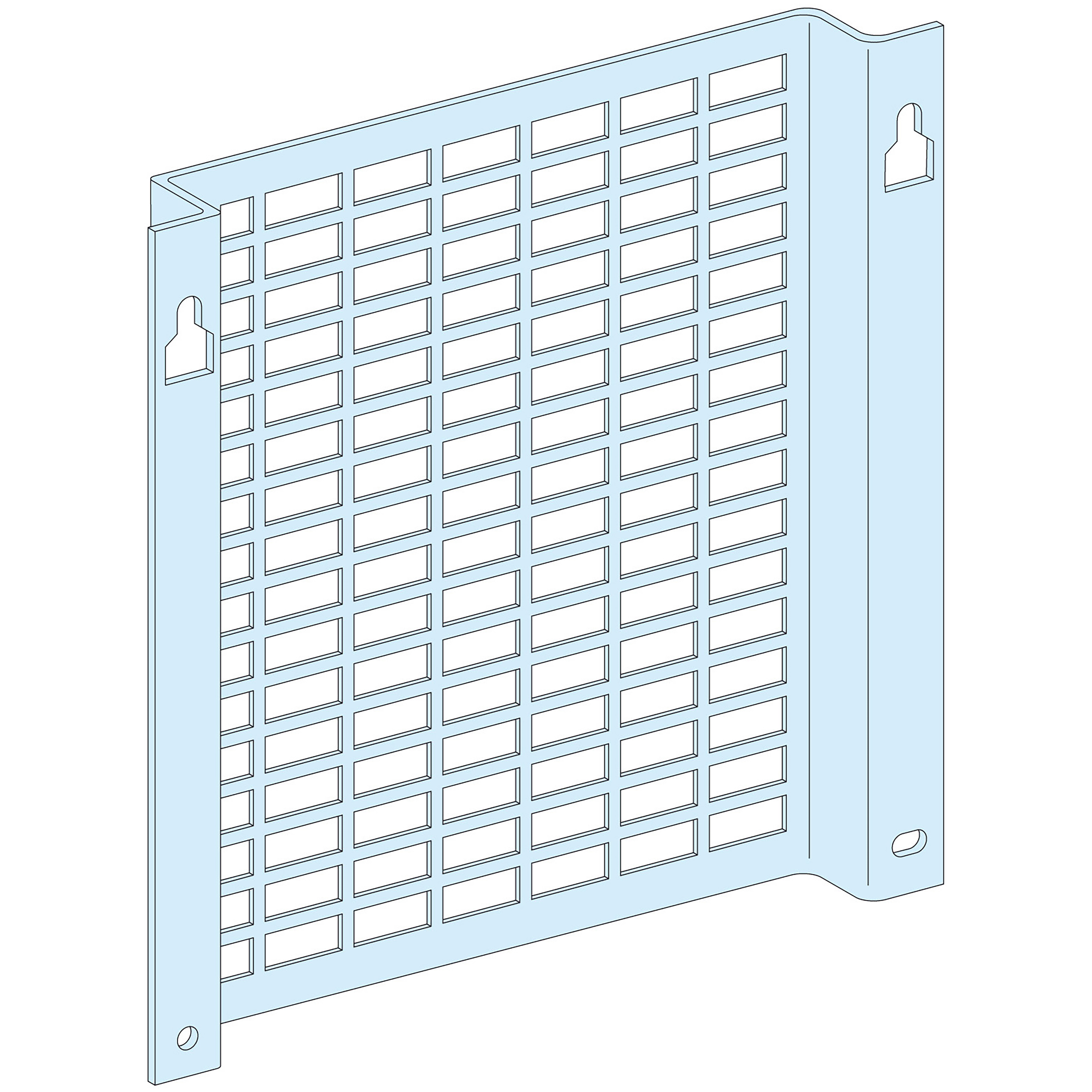 SCHNEIDER ELECTRIC - Struttura, PrismaSeT, Piastra, Piastra di fondo pref.rientrata 6M L250