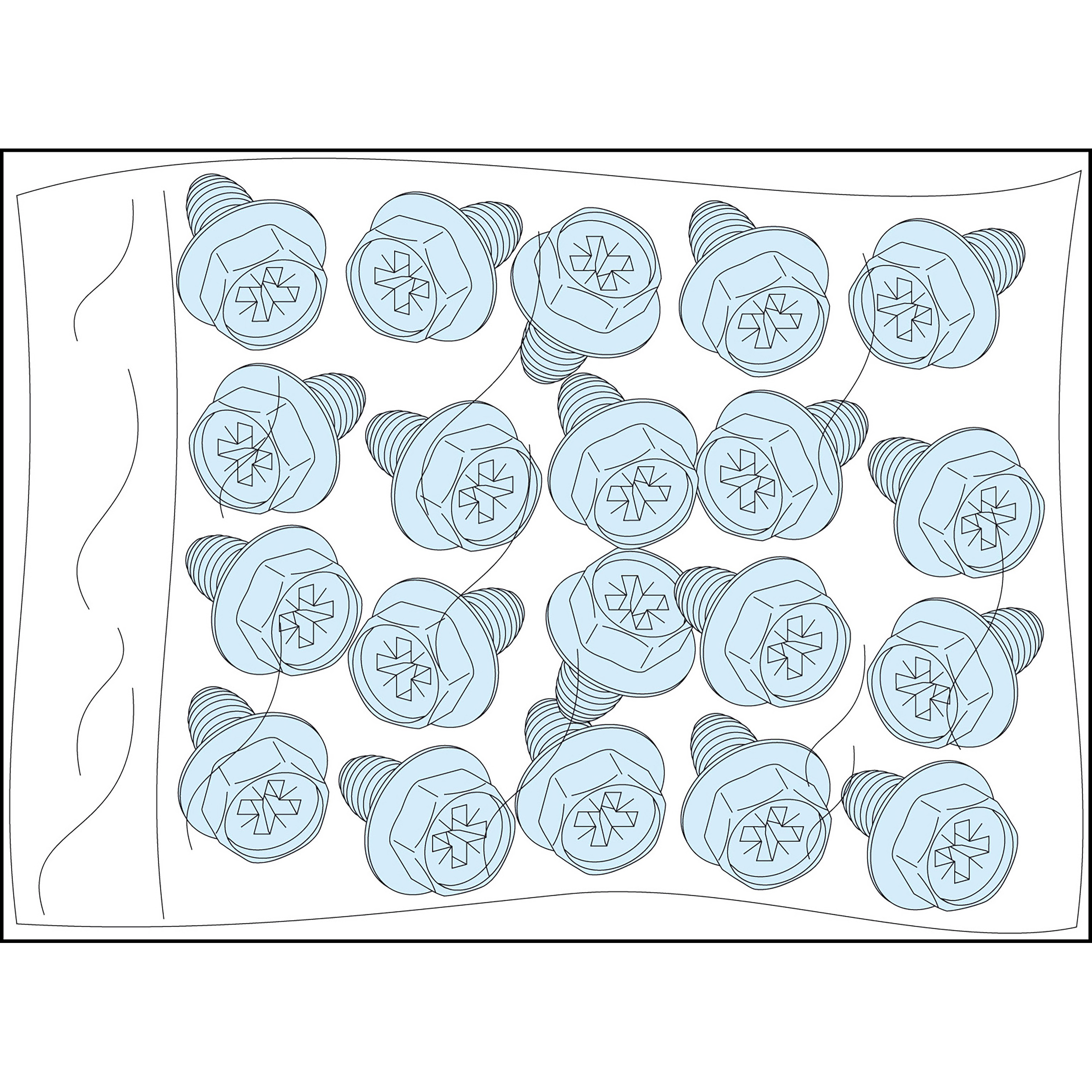 SCHNEIDER ELECTRIC - 20 viti automaschianti M5 UF G