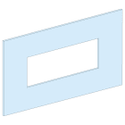 SCHNEIDER ELECTRIC - Piastra frontale comm INS250 rot