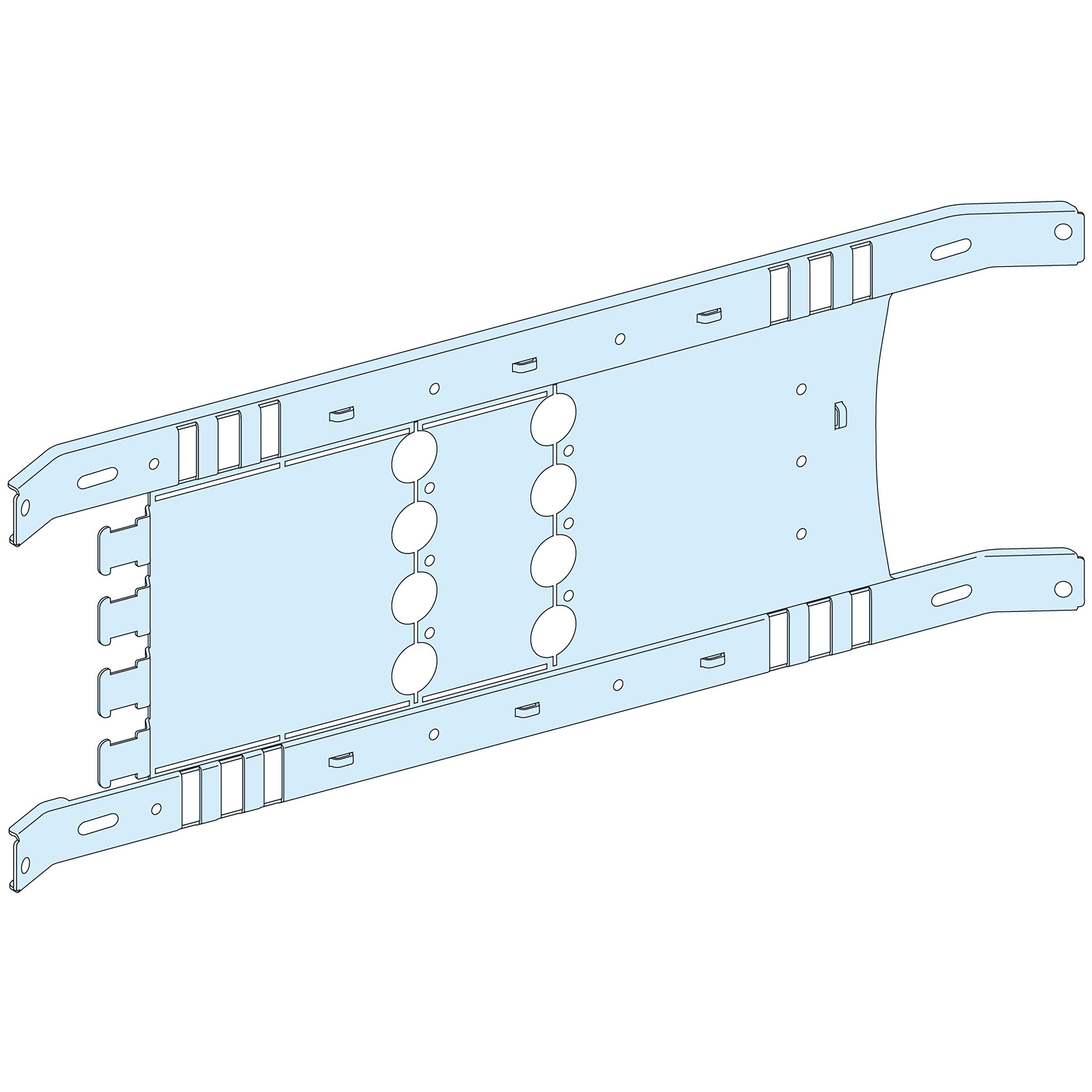 SCHNEIDER ELECTRIC - Piastra fondo NSX-INS250 H fisso-dir4P LVS03412