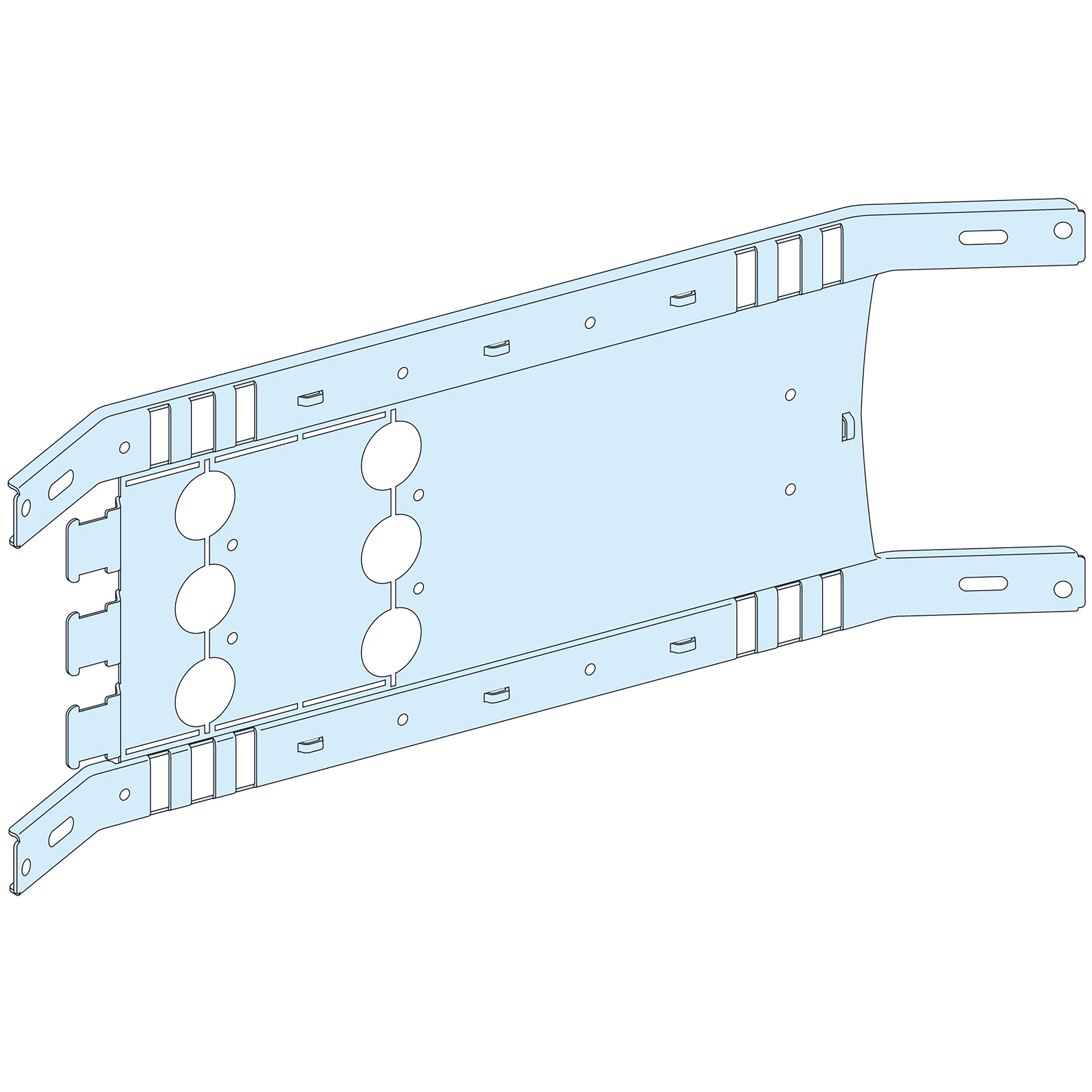 SCHNEIDER ELECTRIC - Piastra di fondo NS630 H fisso-dir3P LVS03451