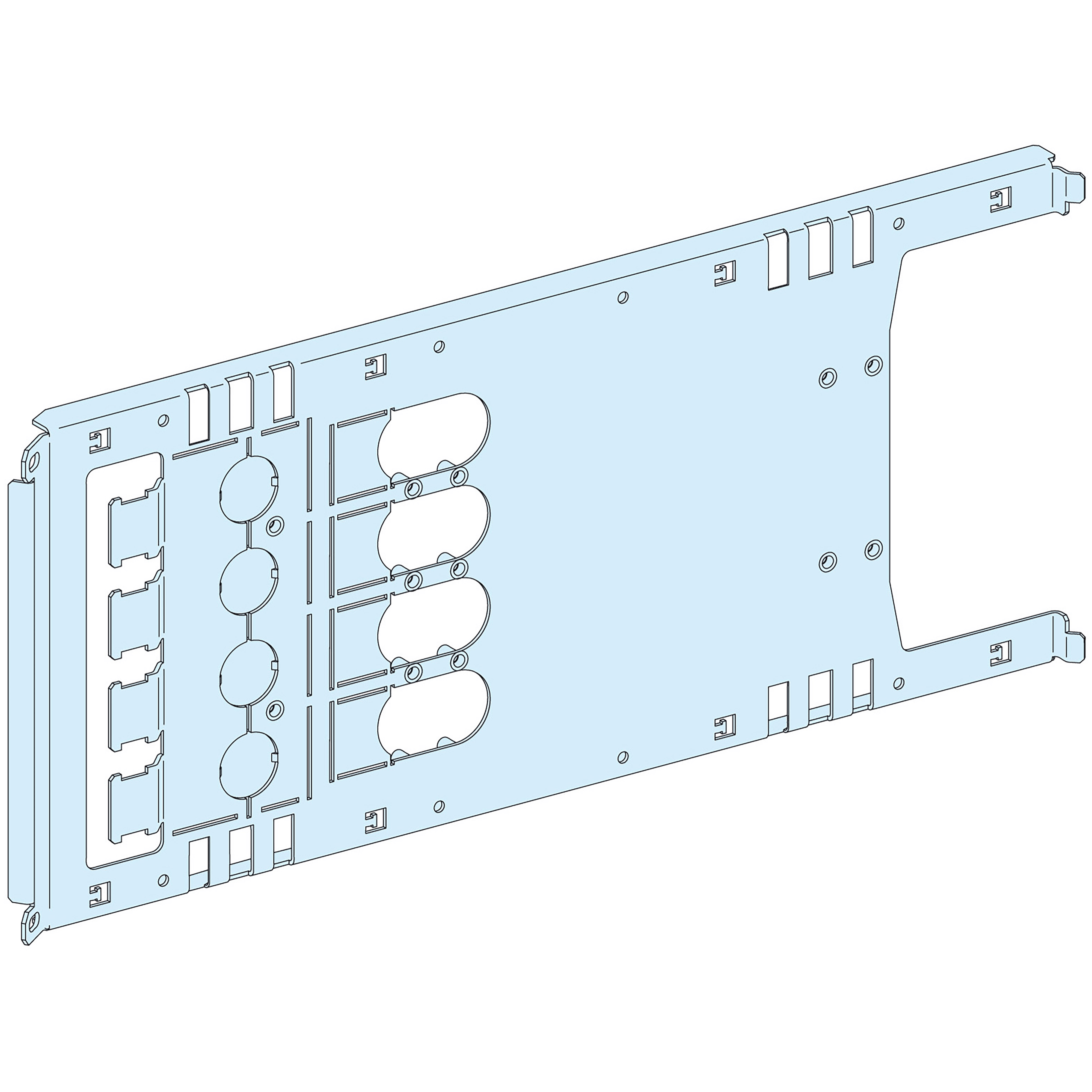 SCHNEIDER ELECTRIC - Piastra di fondo NS630 H 4P rim-est LVS03454