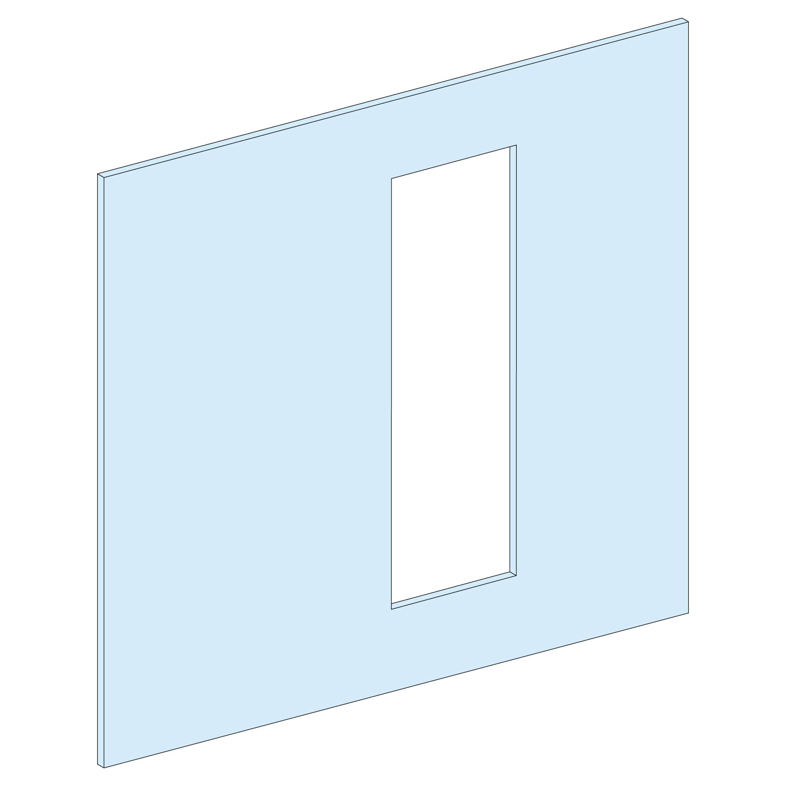 SCHNEIDER ELECTRIC - Struttura, PrismaSeT, Piastra, Piastra frontale comm. Monobl. INS630 H LVS03661