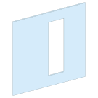 SCHNEIDER ELECTRIC - Struttura, PrismaSeT, Piastra, Piastra frontale comm. Monobl. INS630 H LVS03661