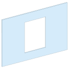 SCHNEIDER ELECTRIC - Struttura, PrismaSeT, Piastra frontale NS1600 verticale LVS03701