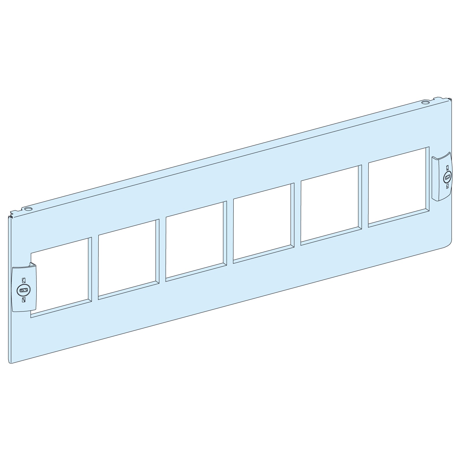 SCHNEIDER ELECTRIC - Piastra frontale 6x72X72-misura