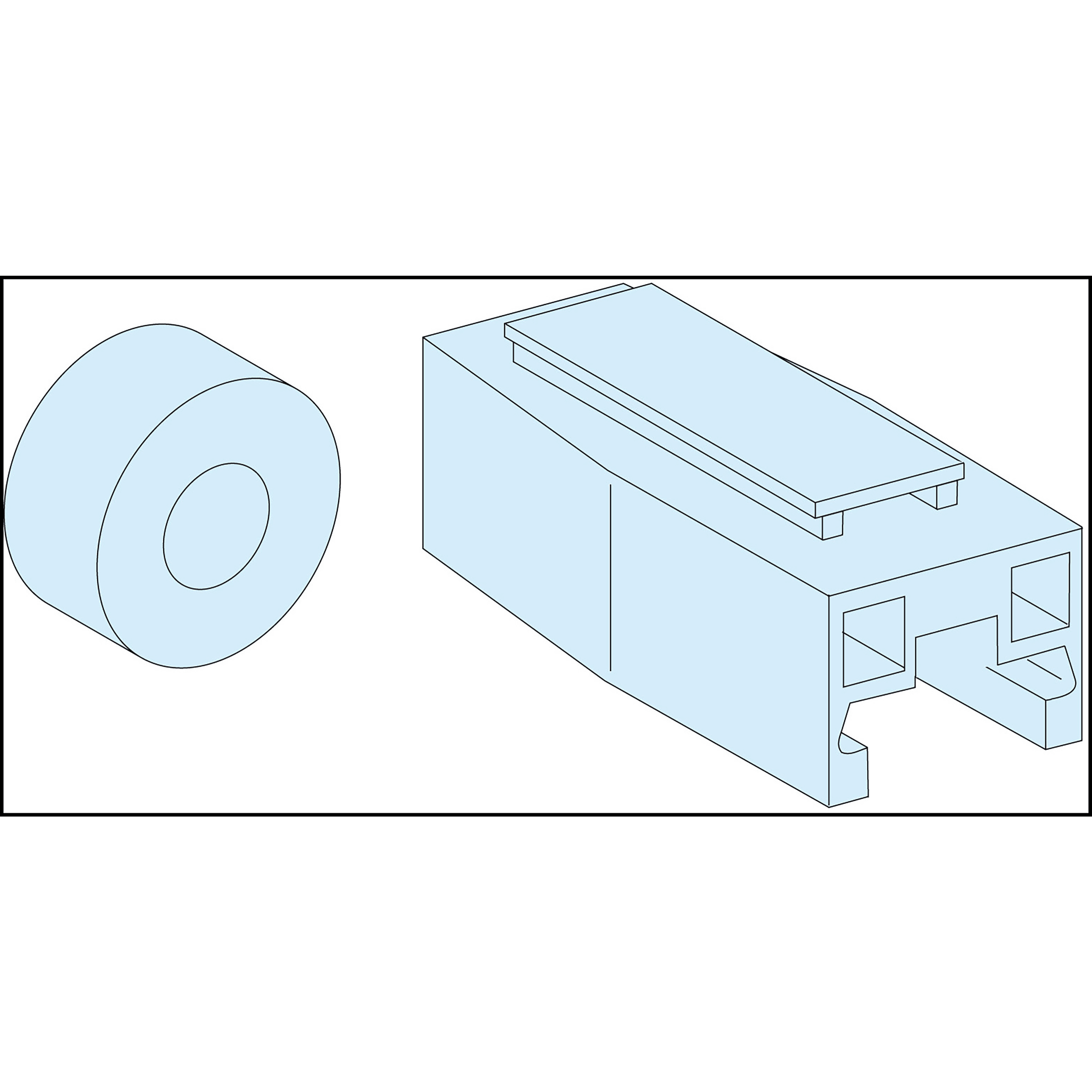SCHNEIDER ELECTRIC - Collegamento Barre fondo-Multiclip200 LVS04029