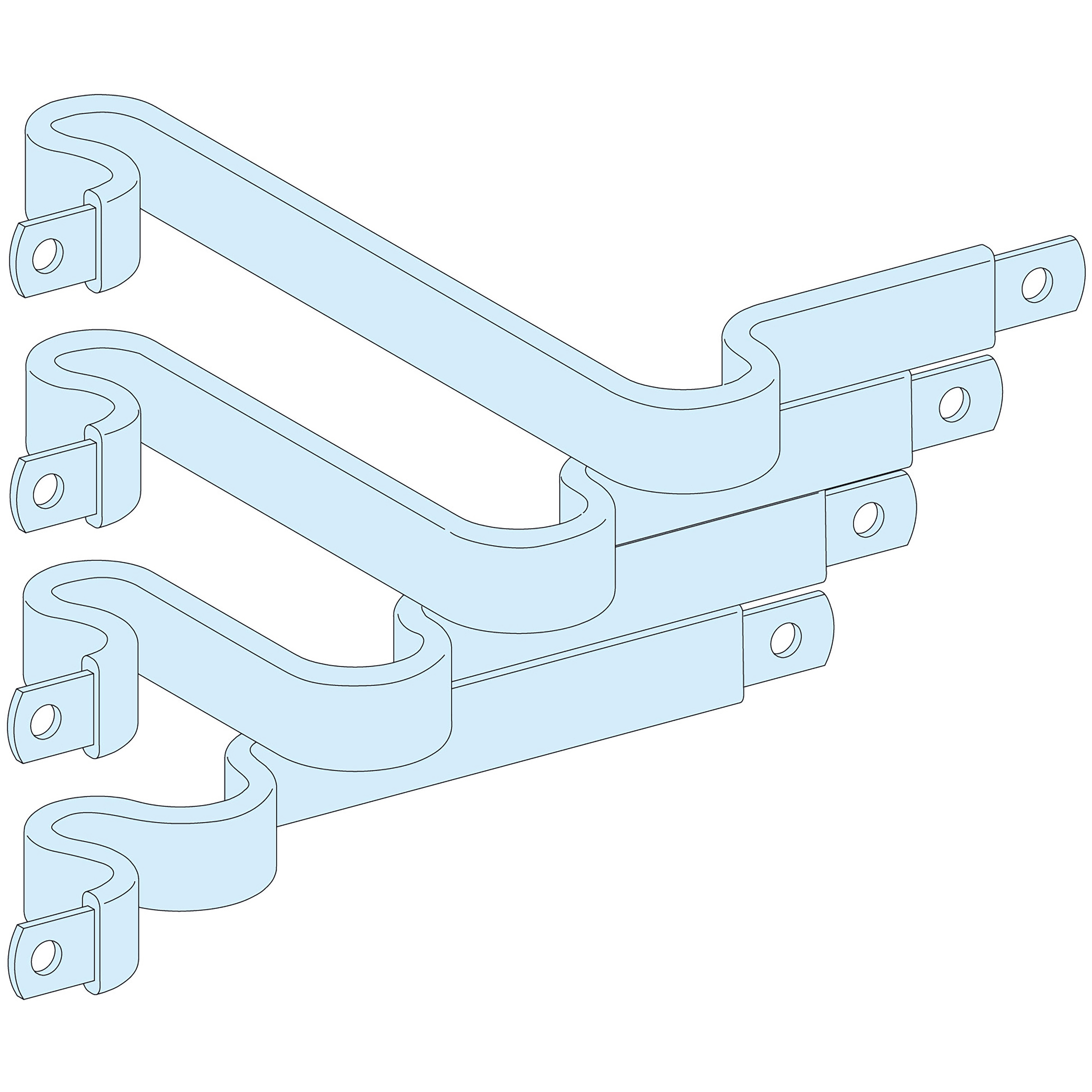 SCHNEIDER ELECTRIC - Collegamenti, Linergy, Linergy, Coll. 250A NS rim/est/rot-INS250 H 4P LVS04428