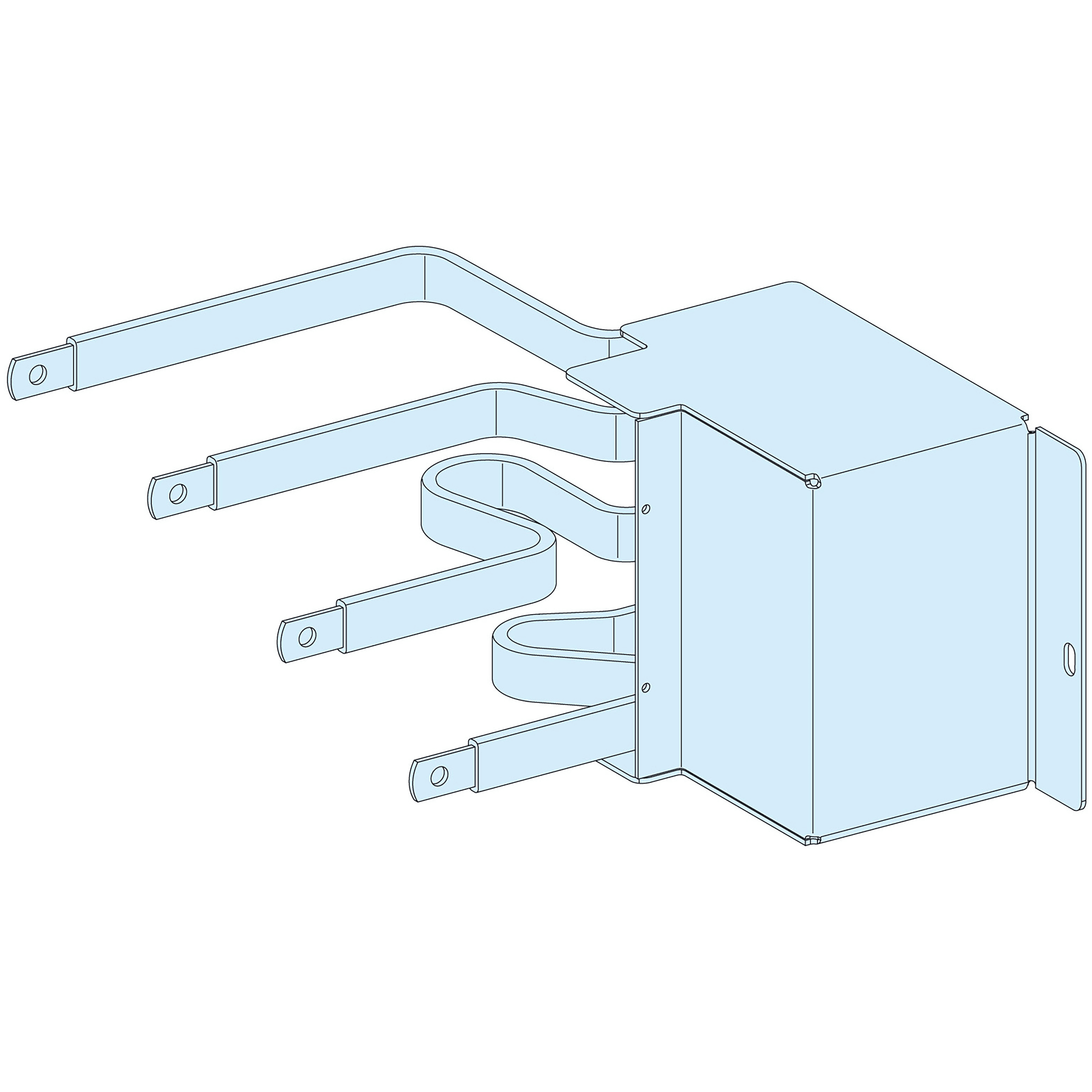 SCHNEIDER ELECTRIC - Collegamenti, Linergy, Linergy, Con. pref. NSX250 plugin HZ 4P