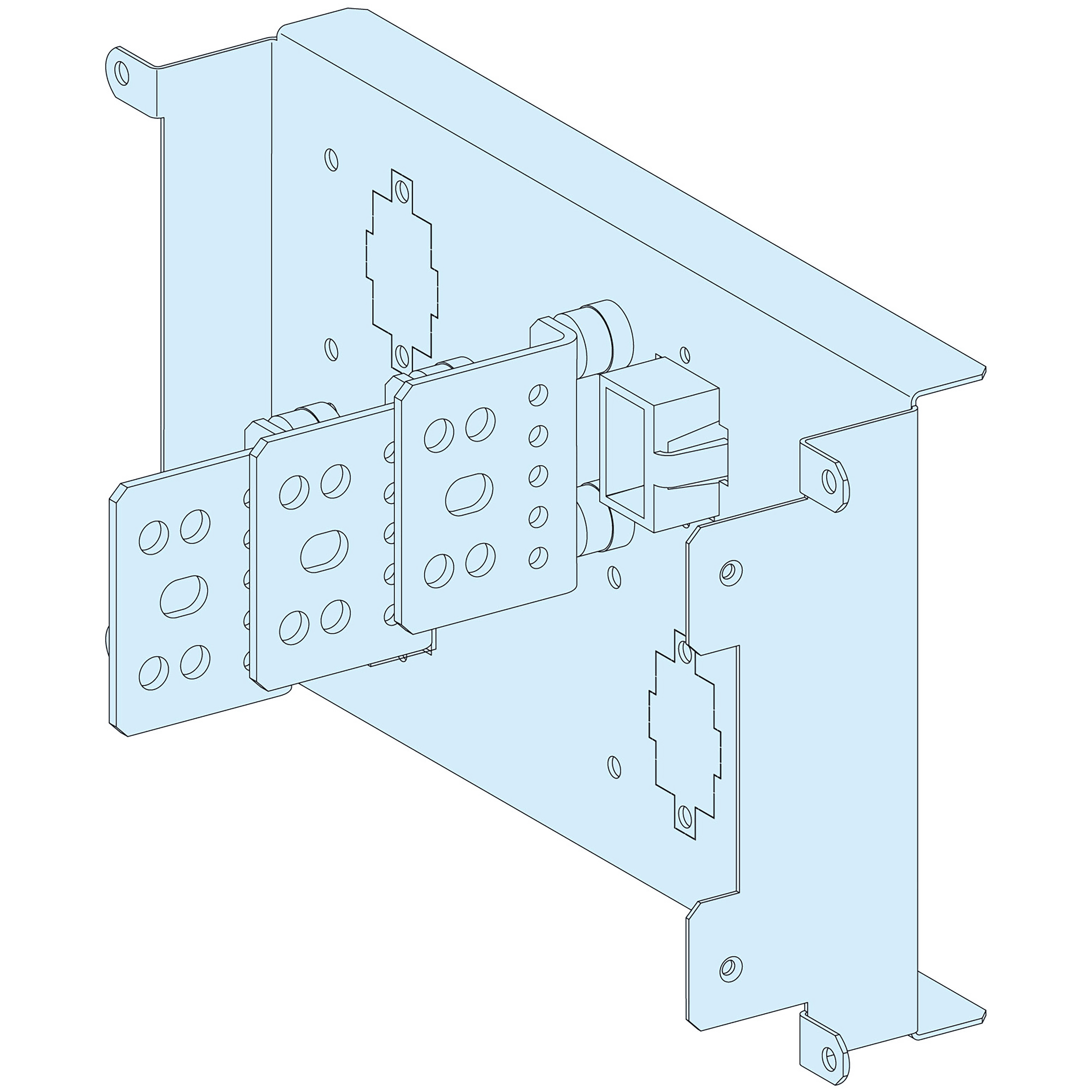 SCHNEIDER ELECTRIC - Struttura, PrismaSeT, Collegamento, Coll. a valle 630A 3P
