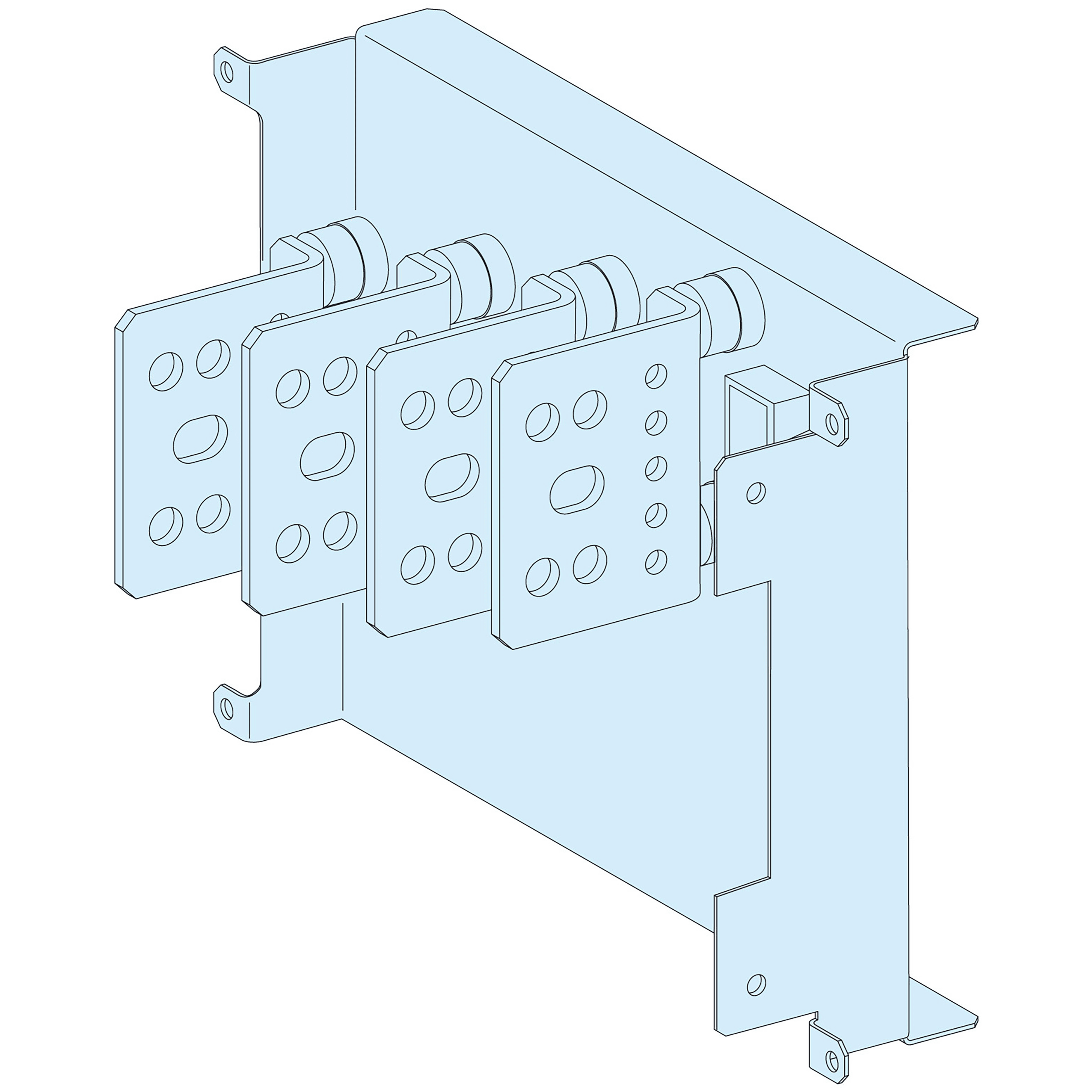 SCHNEIDER ELECTRIC - Struttura, PrismaSeT, Collegamento, Coll. a valle 630A 4P