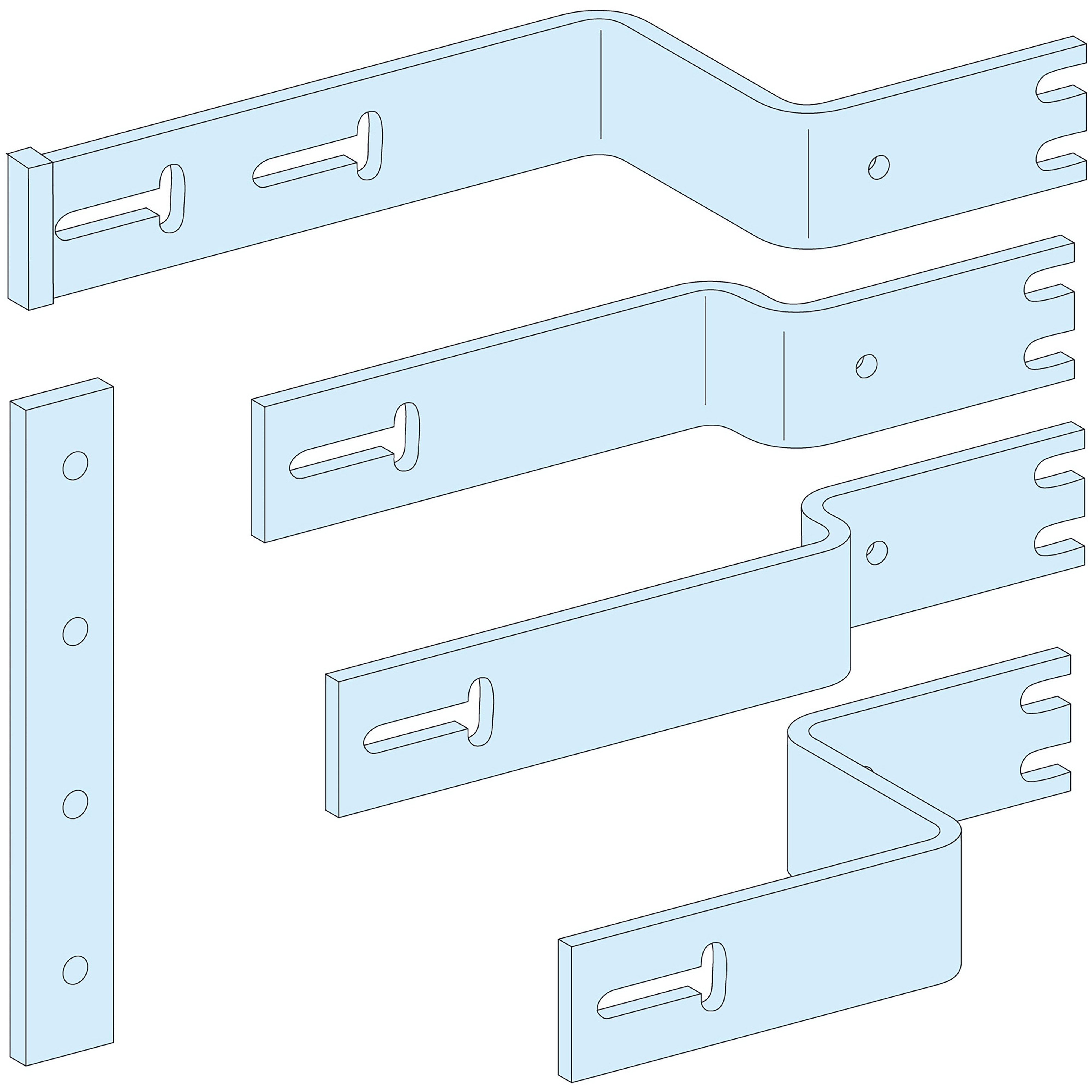SCHNEIDER ELECTRIC - Struttura, PrismaSeT, Collegamento, Collegamento 1000A NS H fisso.4P