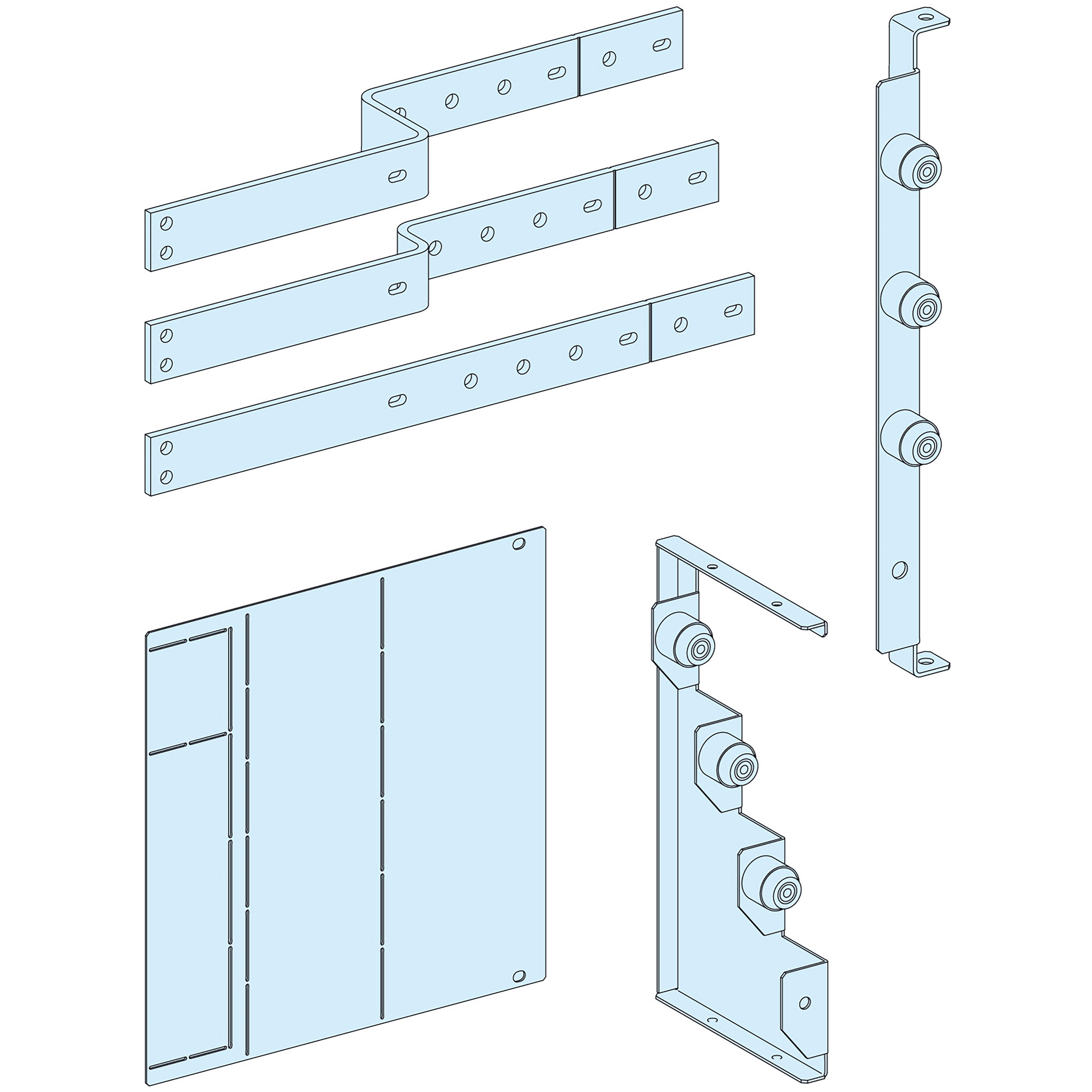 SCHNEIDER ELECTRIC - Struttura, PrismaSeT, Collegamento, Coll. a valle NS1600 H 3P