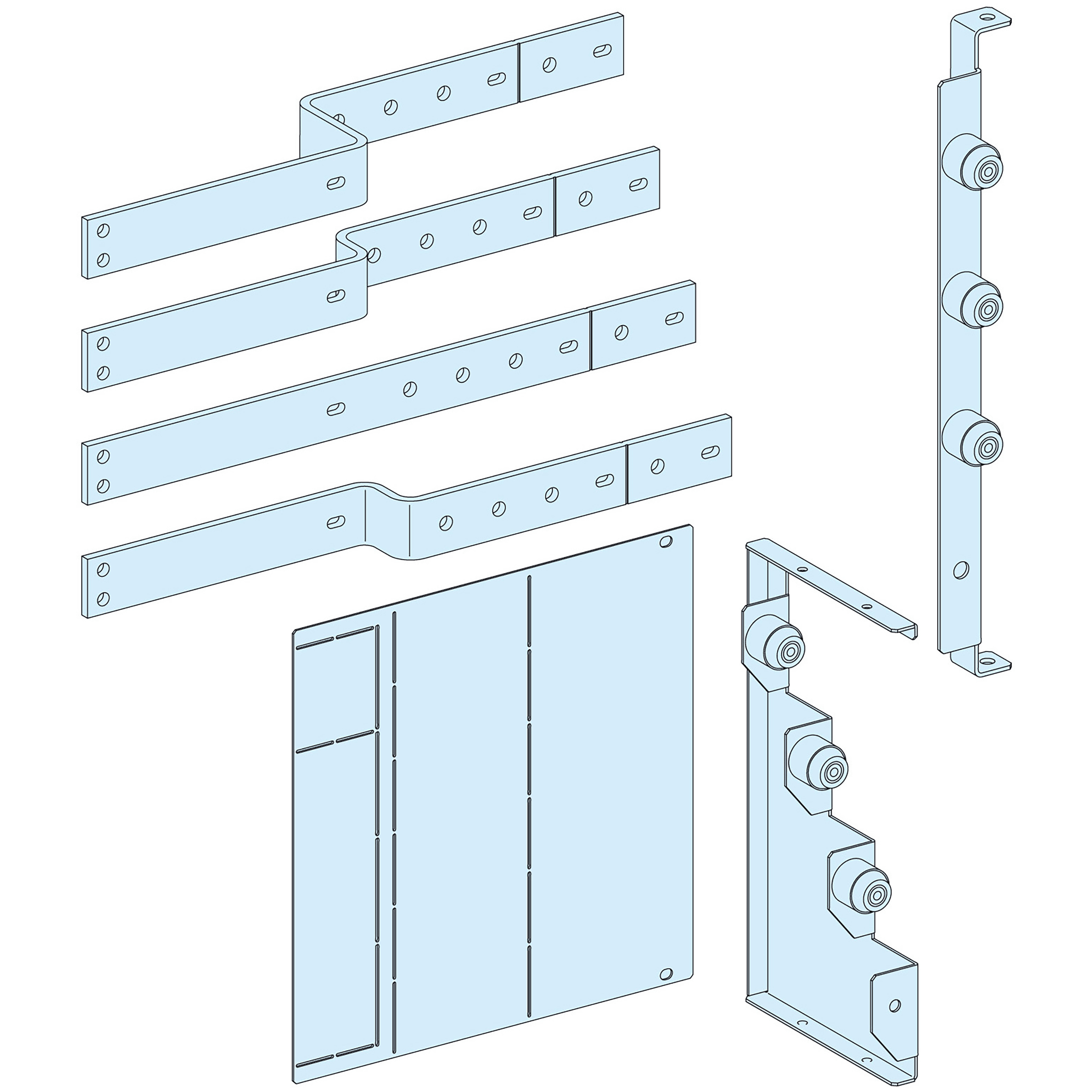SCHNEIDER ELECTRIC - Struttura, PrismaSeT, Collegamento, Coll. a valle NS1600 H 4P