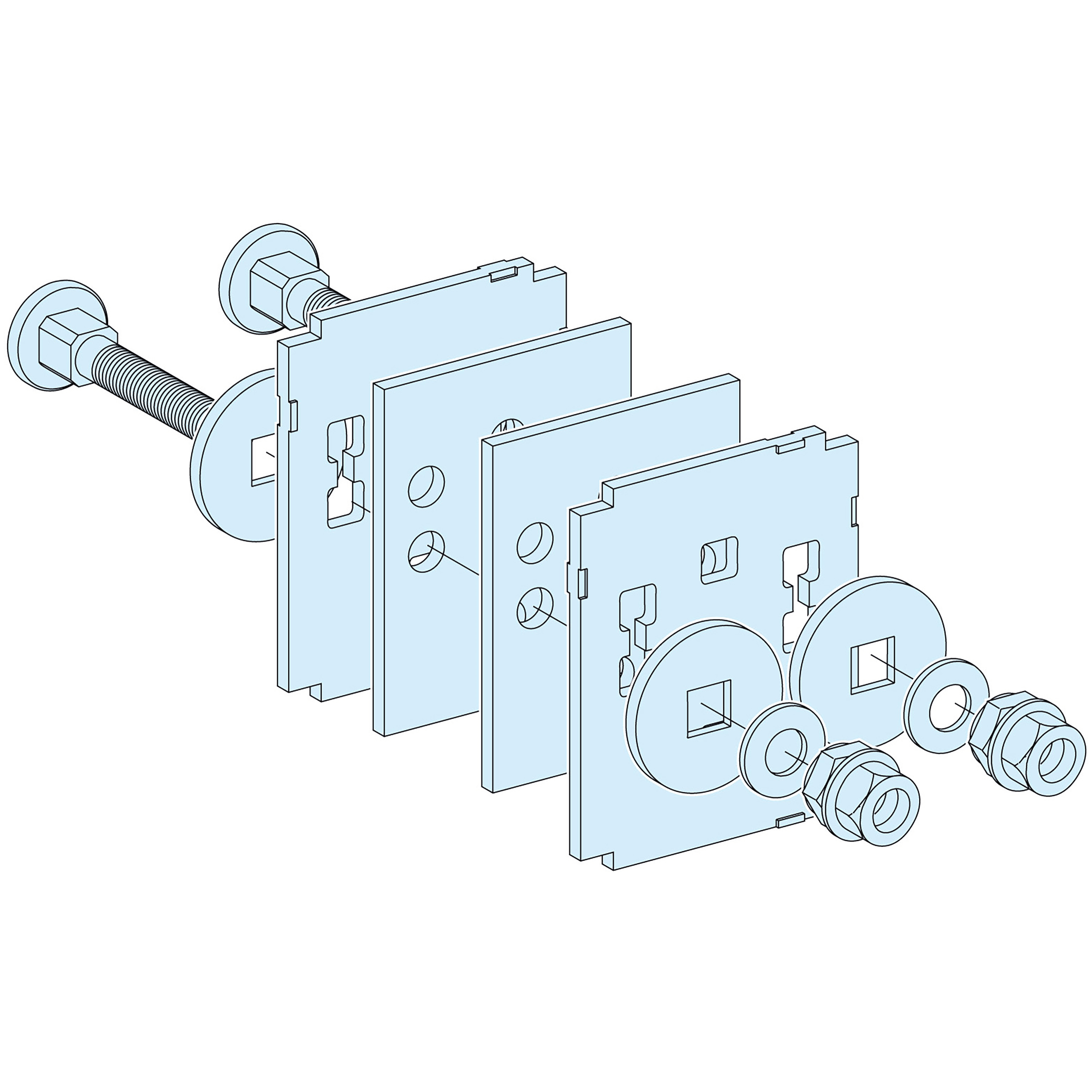 SCHNEIDER ELECTRIC - Connessione Barre H 80-100mm LVS04641