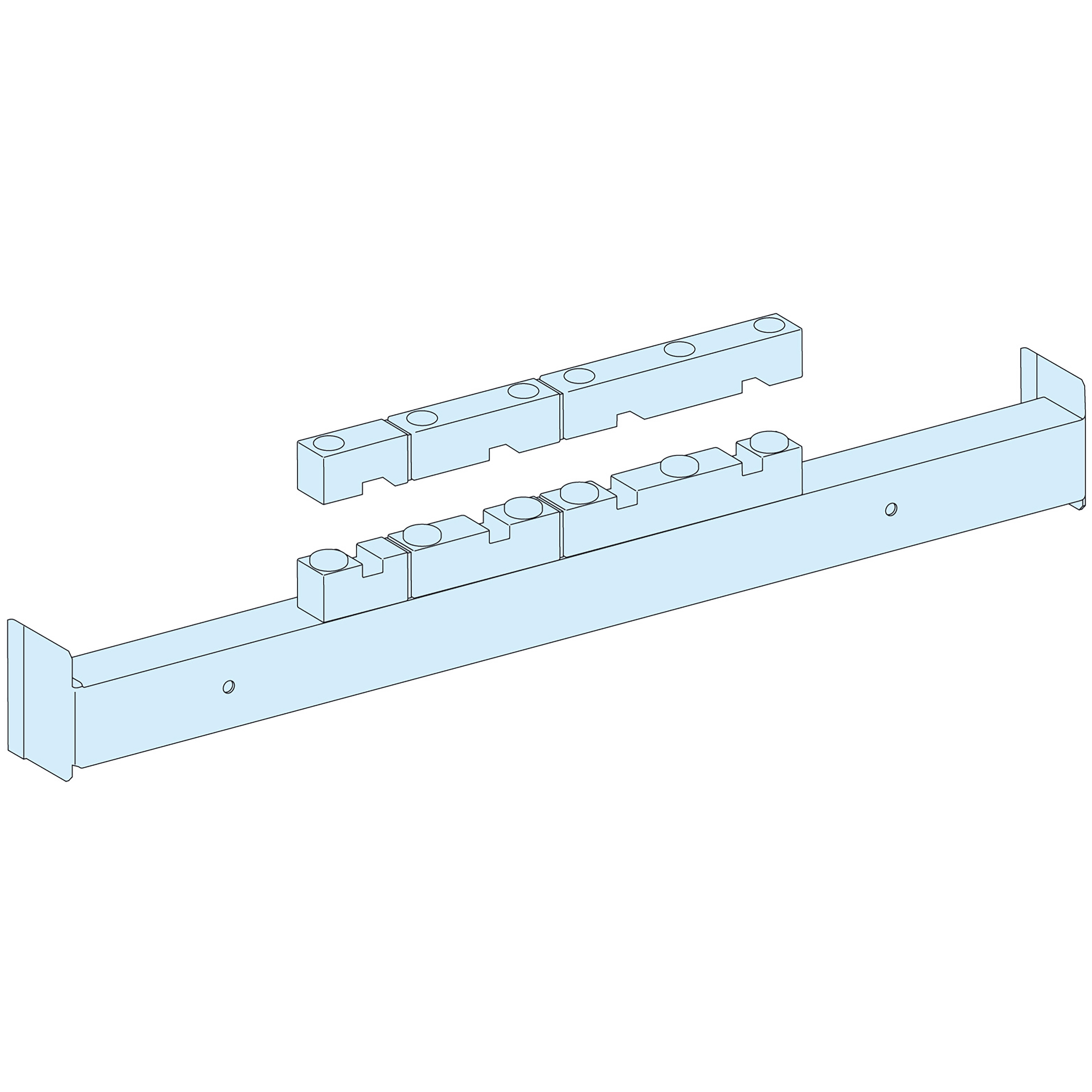 SCHNEIDER ELECTRIC - Supporto collegamento post MTZ1-NS1600