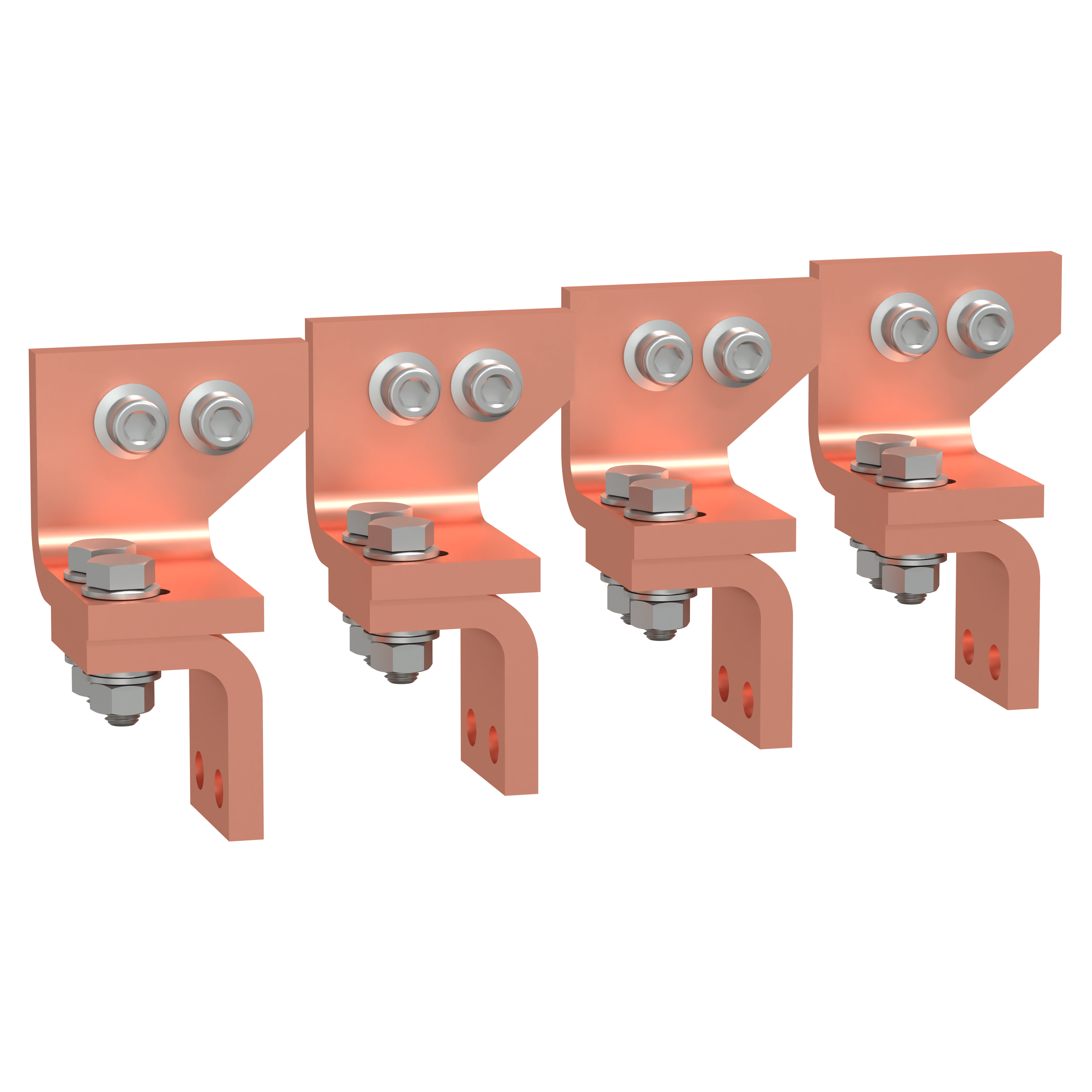 SCHNEIDER ELECTRIC - Struttura, PrismaSeT, Collegamento, Collegam. Canalis NS-MTZ1 att. post. 4P