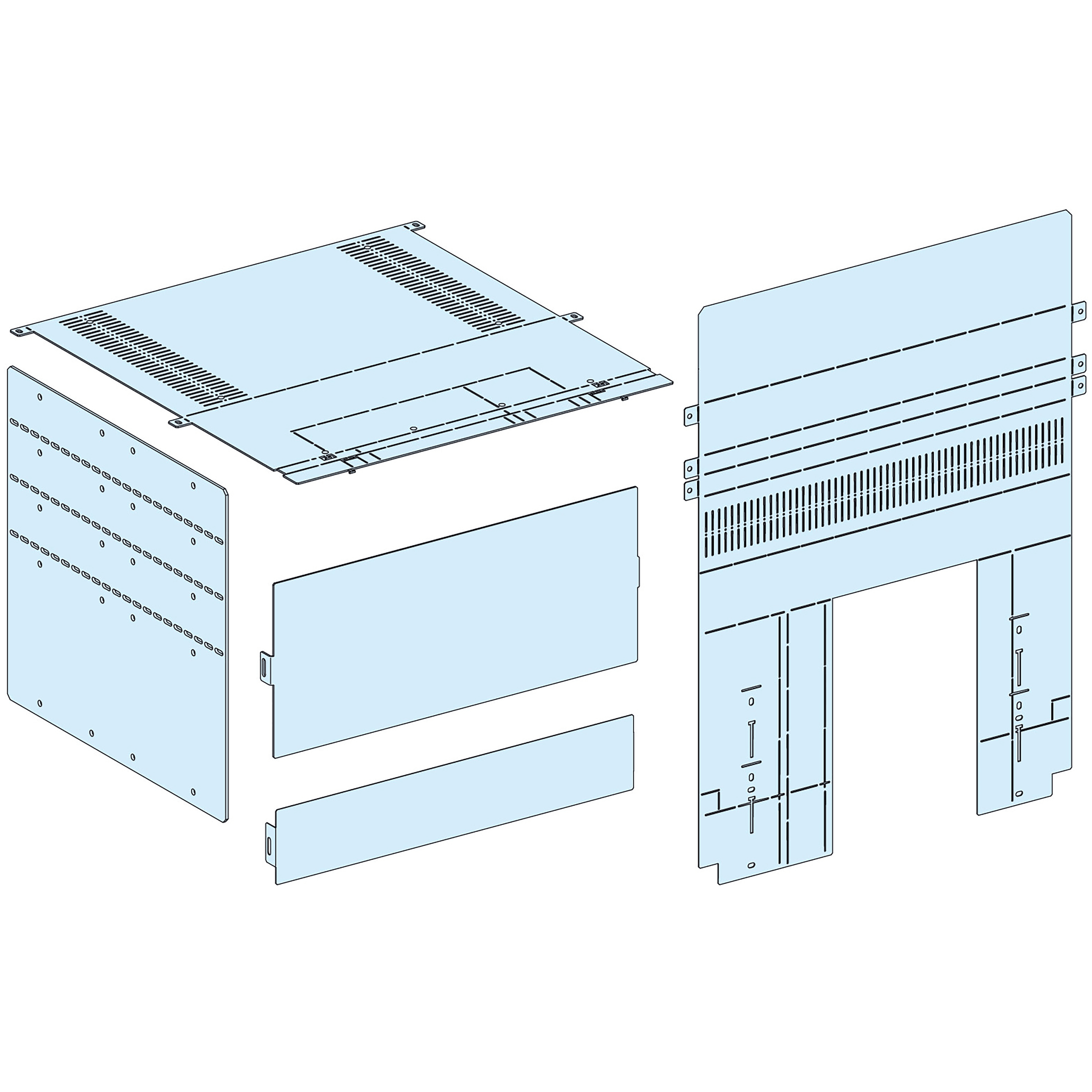 SCHNEIDER ELECTRIC - Struttura, PrismaSeT, Accessori, Segregazione att. post. NS1600 est-NT V