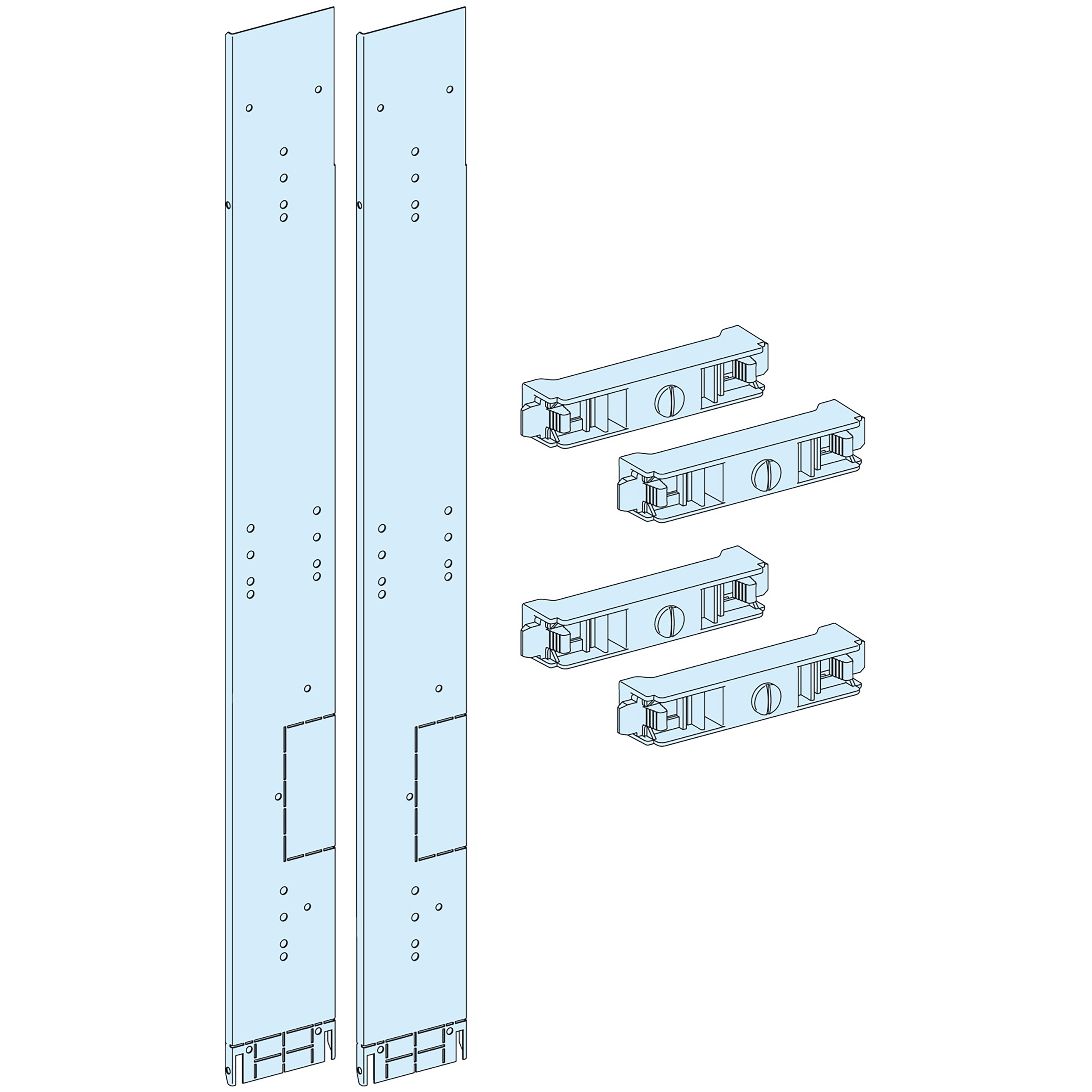 SCHNEIDER ELECTRIC - Schermo retro forma 2 Barre