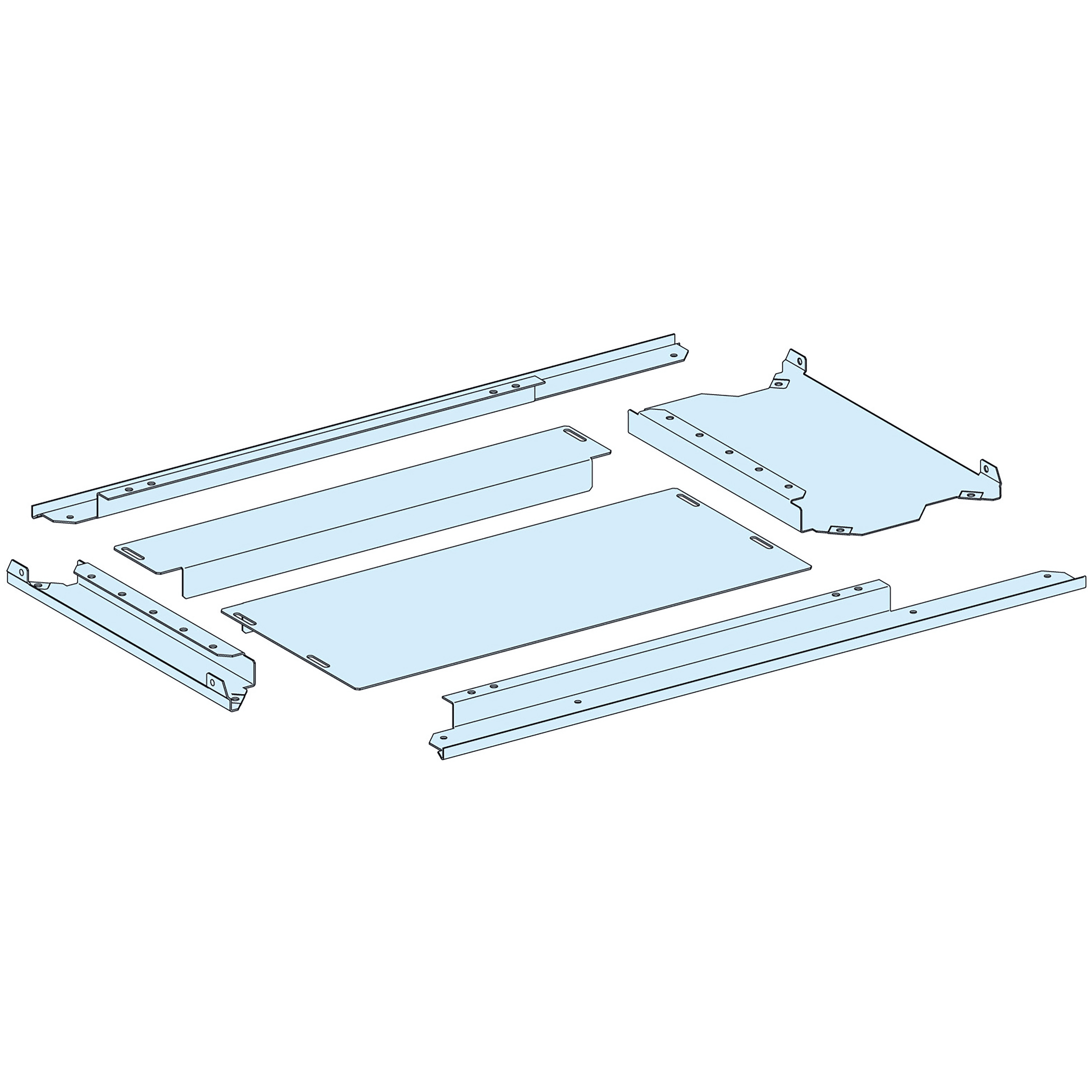 SCHNEIDER ELECTRIC - Struttura, PrismaSeT, Piastra, PPC 2 parti IP30 L650+150 P400 Prisma P LVS08497