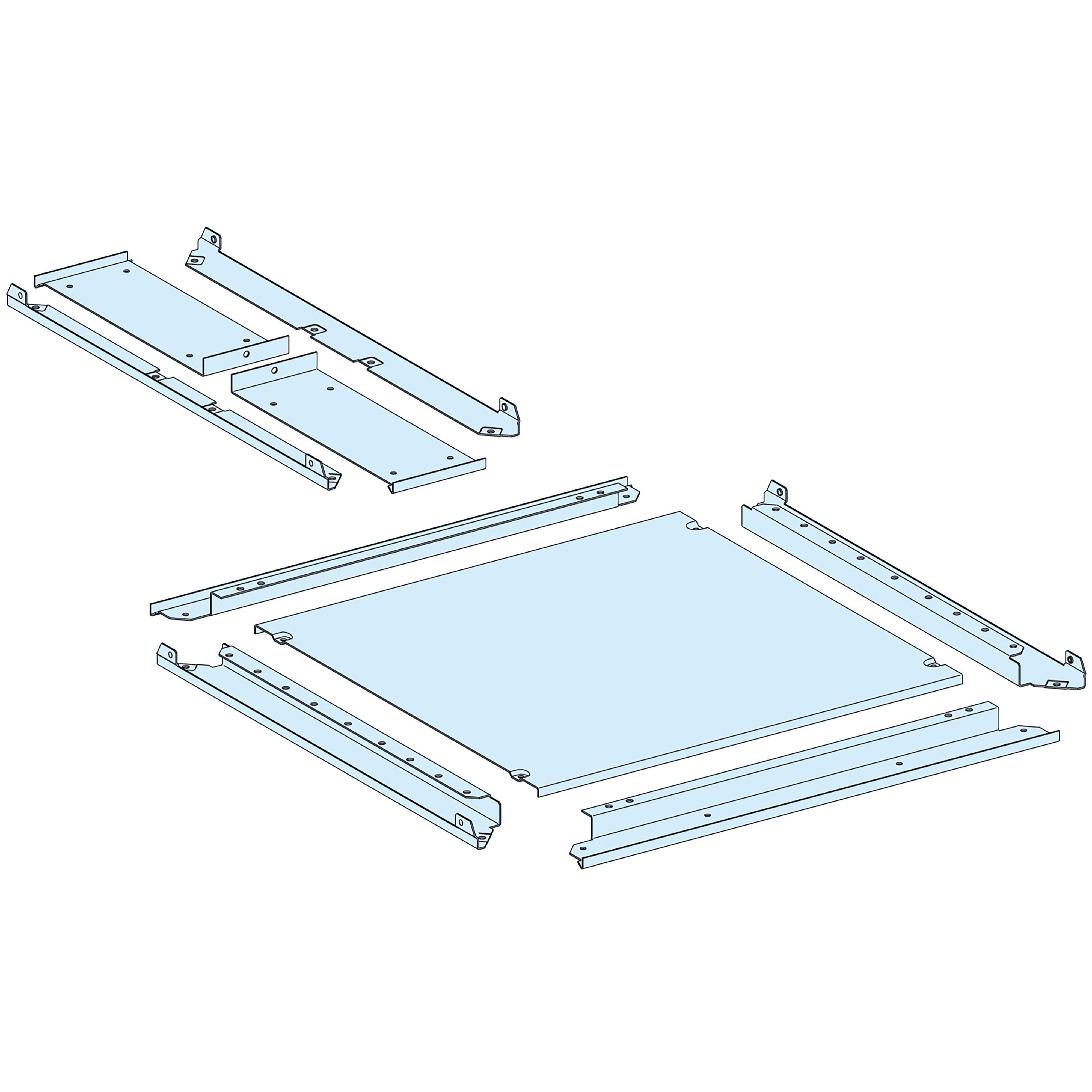 SCHNEIDER ELECTRIC - Struttura, PrismaSeT, Piastra, PPC piena IP55 L650+150 P600 Prisma P LVS08687
