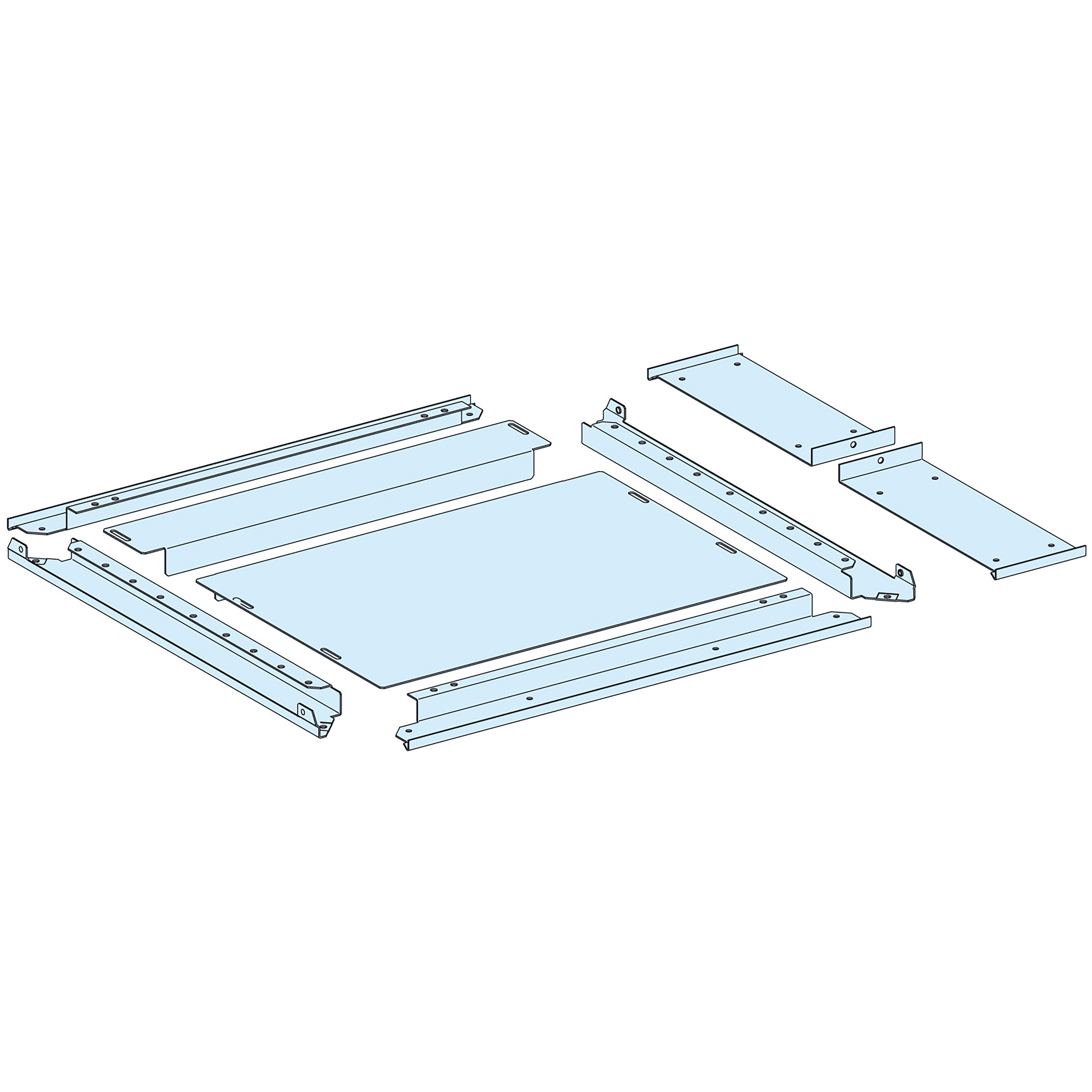 SCHNEIDER ELECTRIC - Struttura, PrismaSeT, Piastra, PPC 2 parti IP30 L650+150 P600 Prisma P LVS08697