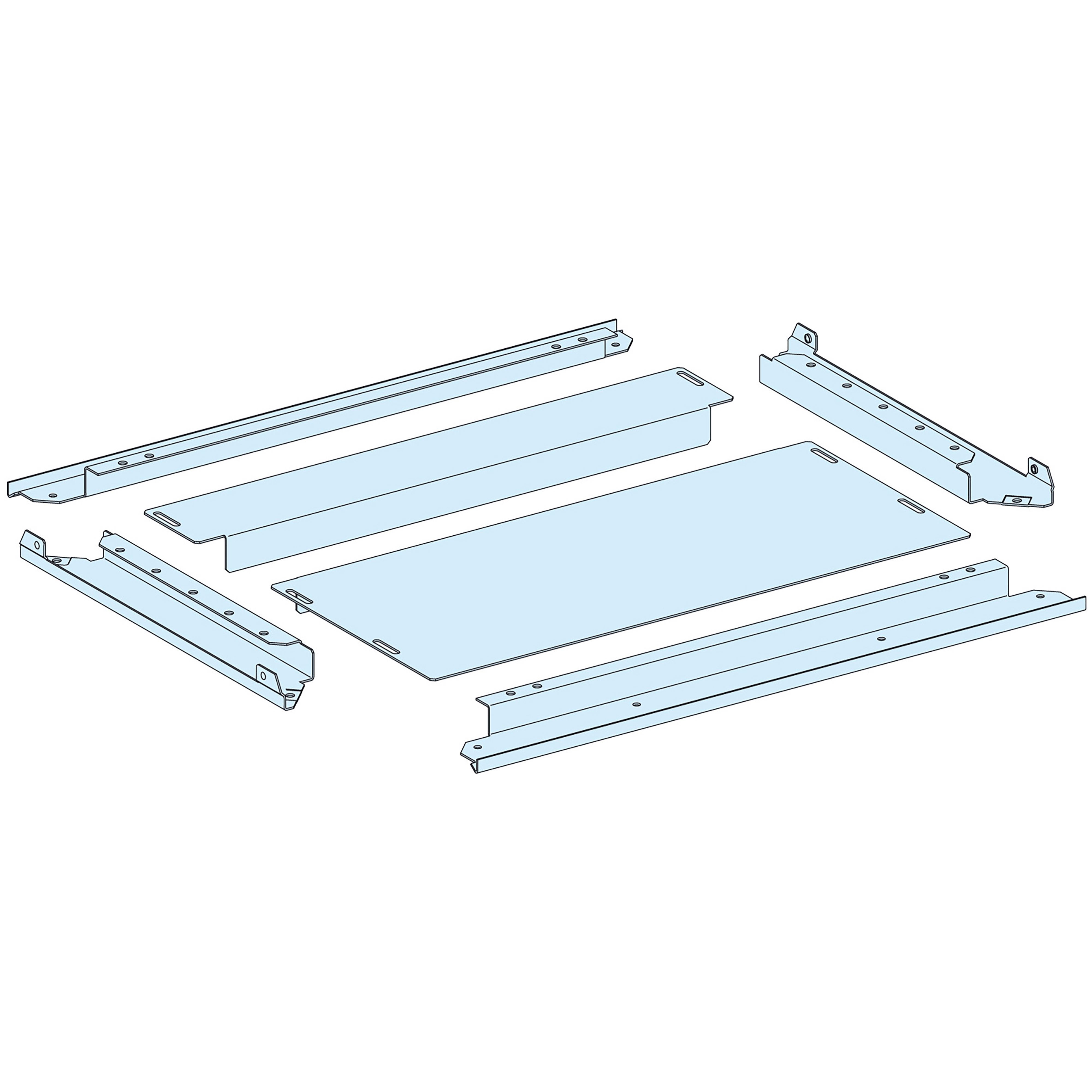 SCHNEIDER ELECTRIC - Struttura, PrismaSeT, Piastra, PPC piena IP30 L800 P600