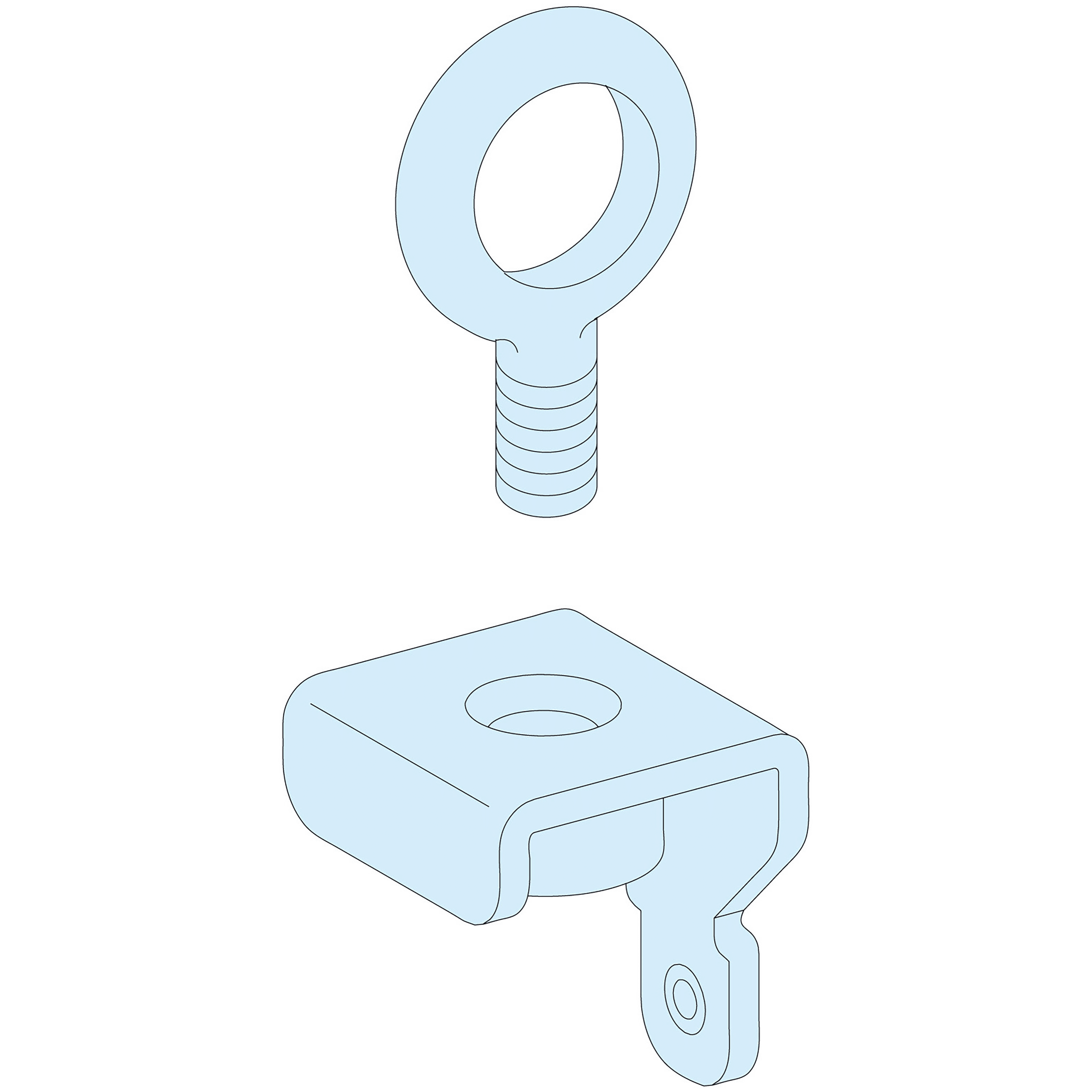 SCHNEIDER ELECTRIC - 4 anelli di sollevamento Prisma P