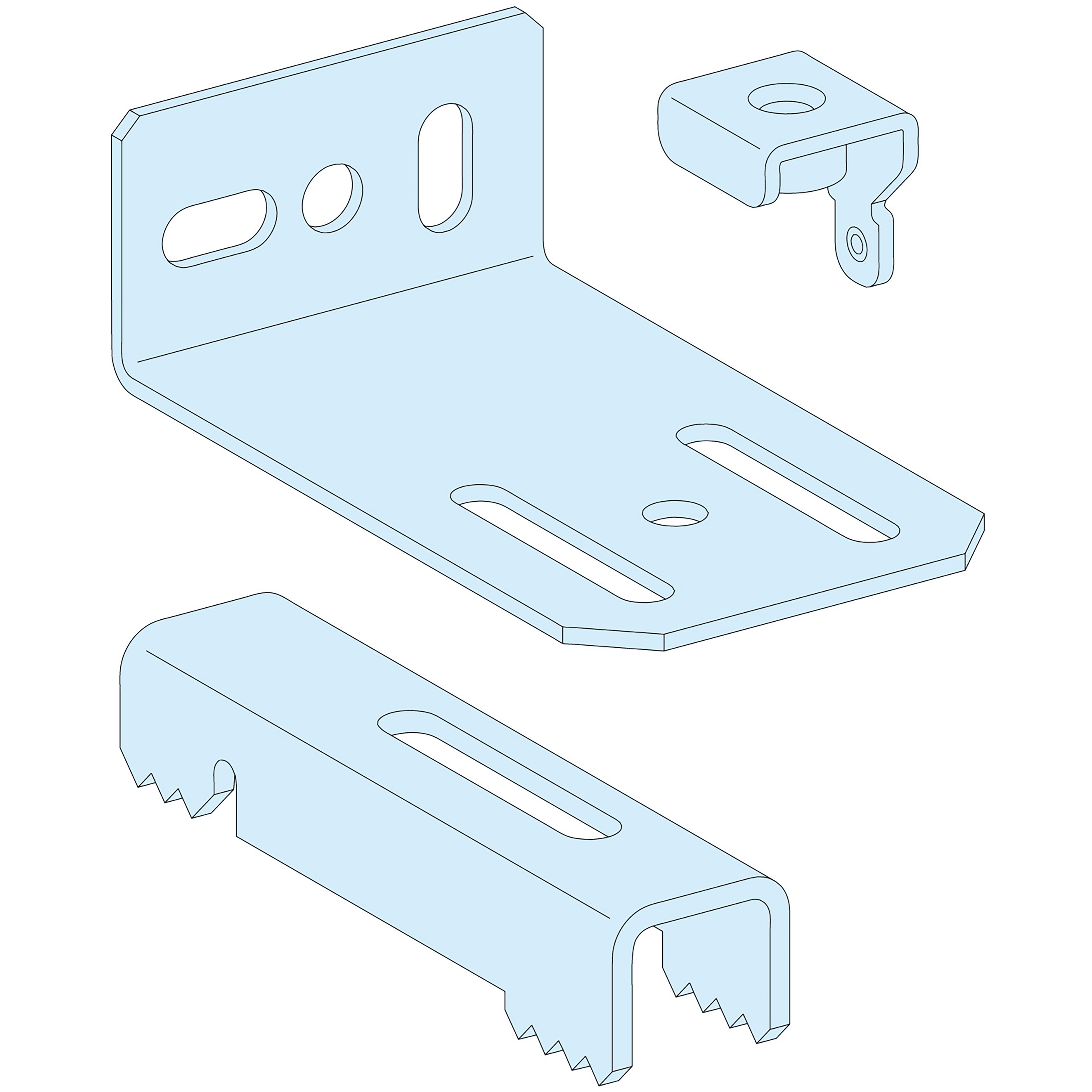 SCHNEIDER ELECTRIC - Kit di fissaggio suolo/muro Prisma P LVS08704
