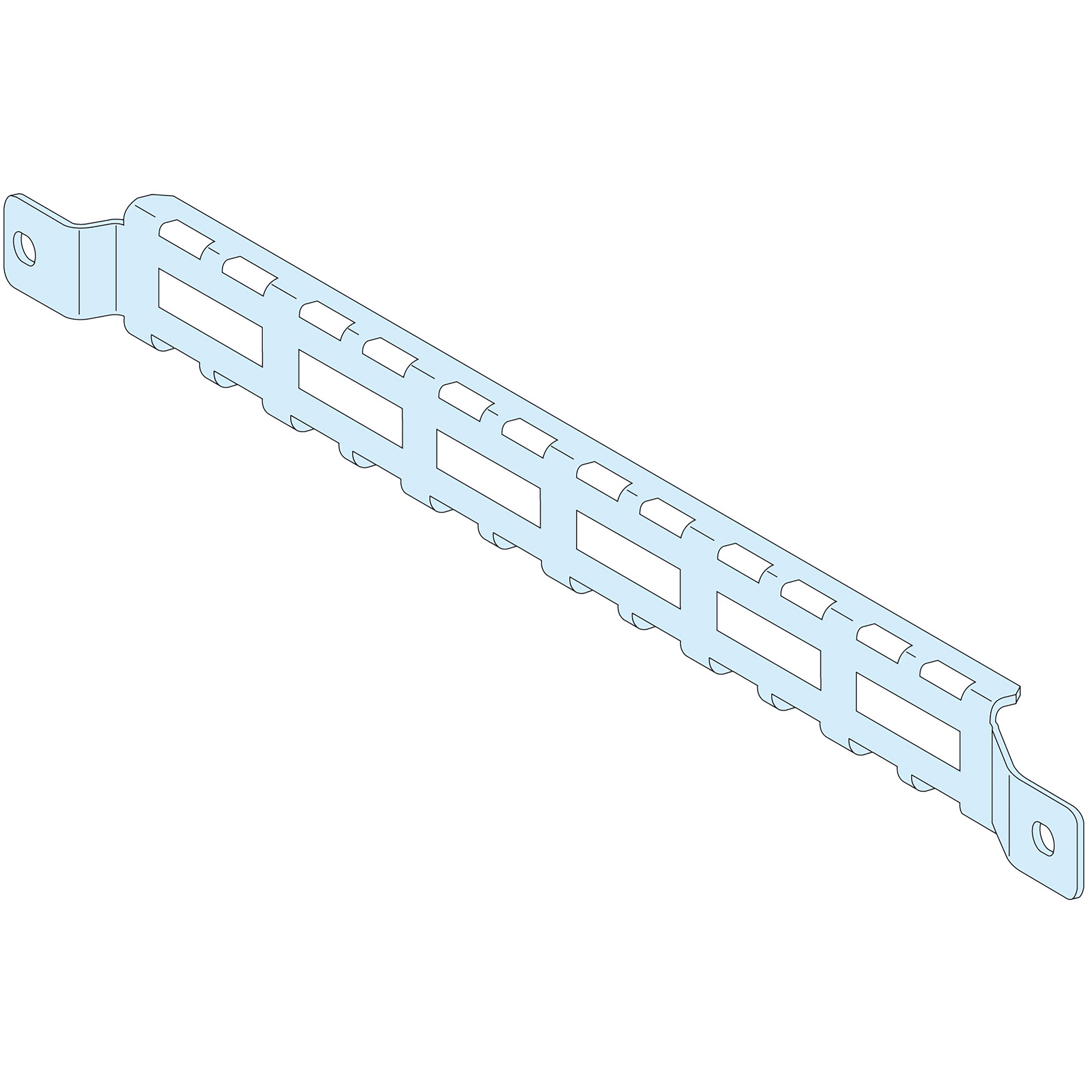 SCHNEIDER ELECTRIC - Struttura, PrismaSeT, Accessori, 4 adatt.supporti amarraggio cavi P600 LVS08796