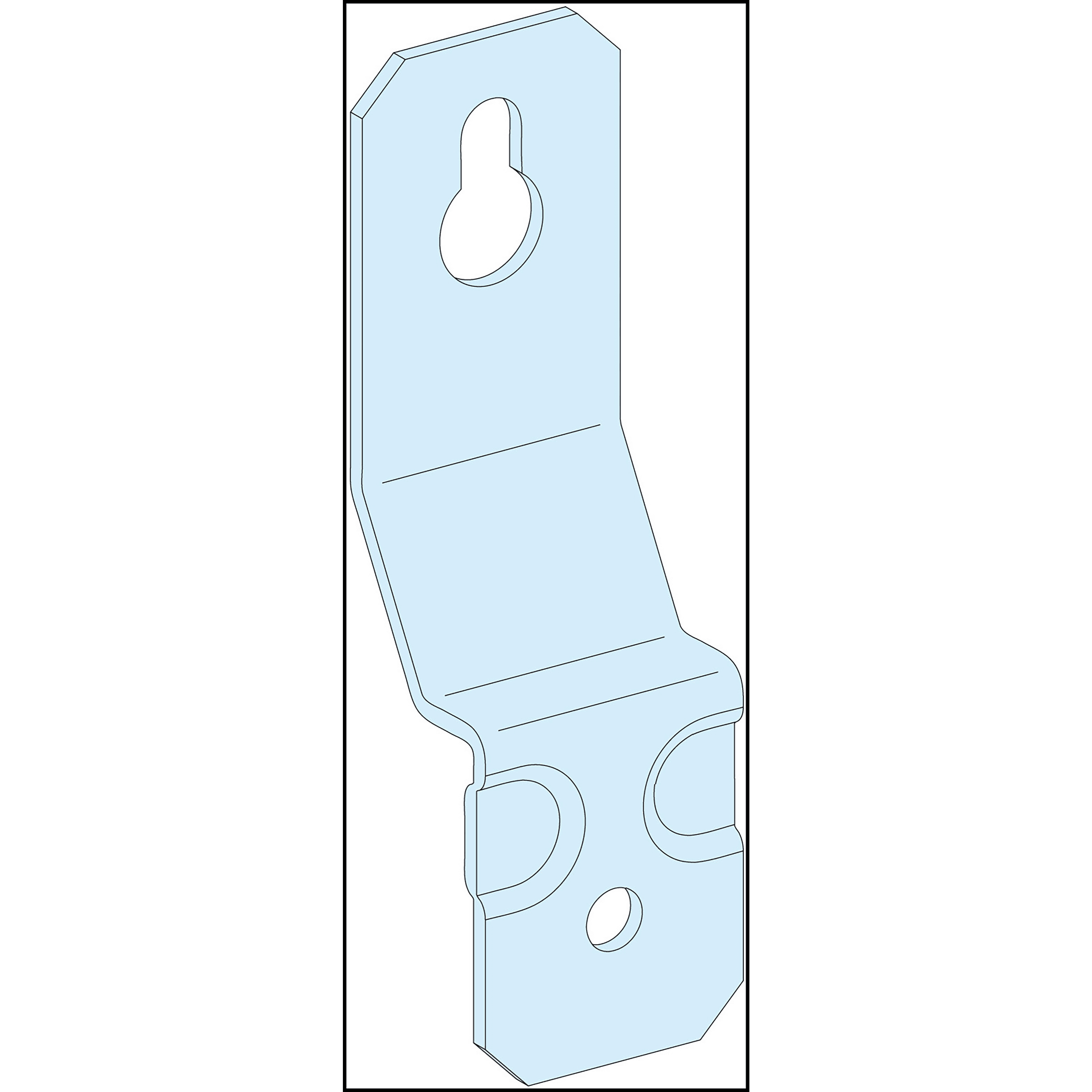 SCHNEIDER ELECTRIC - 4 staffe di fissaggio a muro G 2009