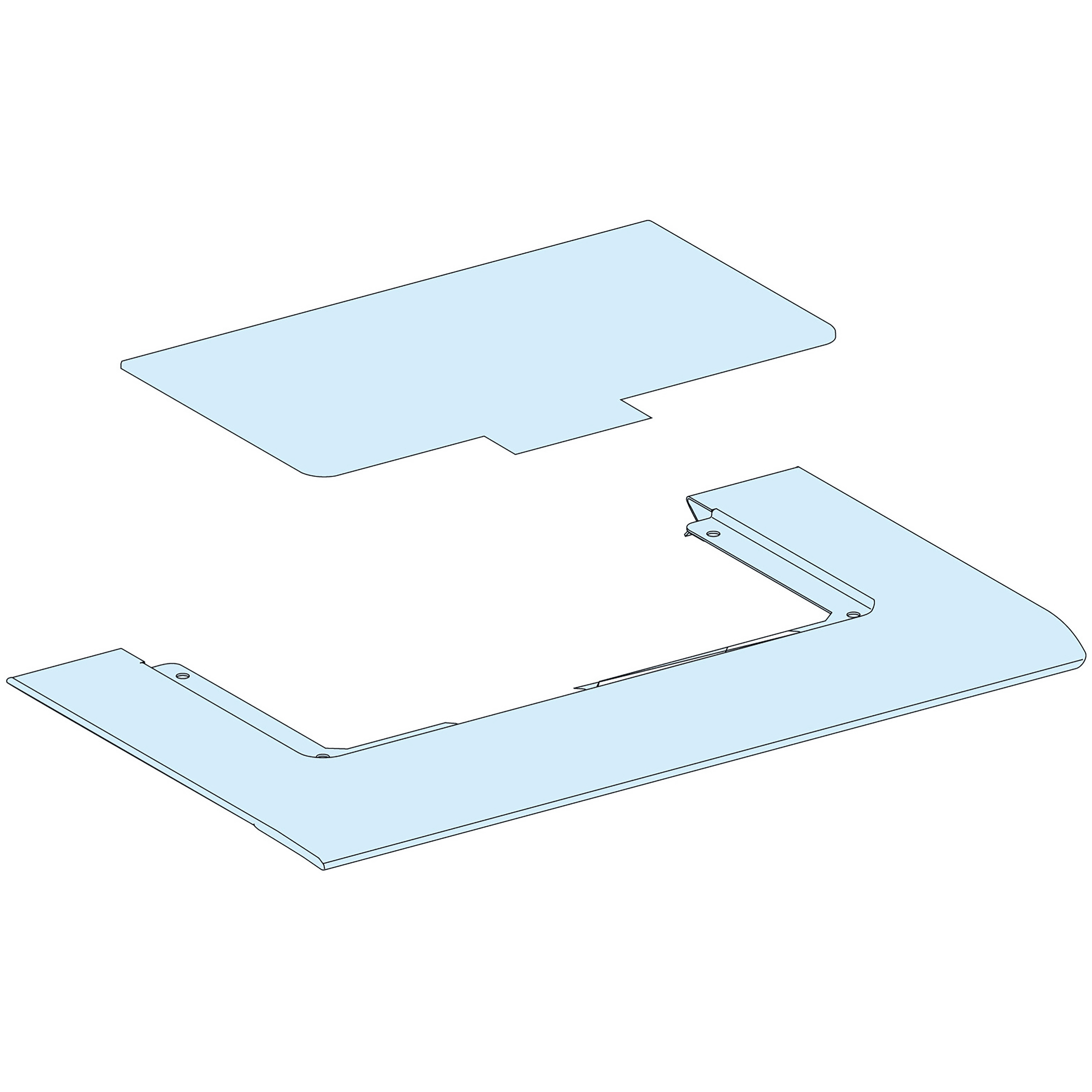 SCHNEIDER ELECTRIC - 2 PPC in plastica di ricambio canalina G