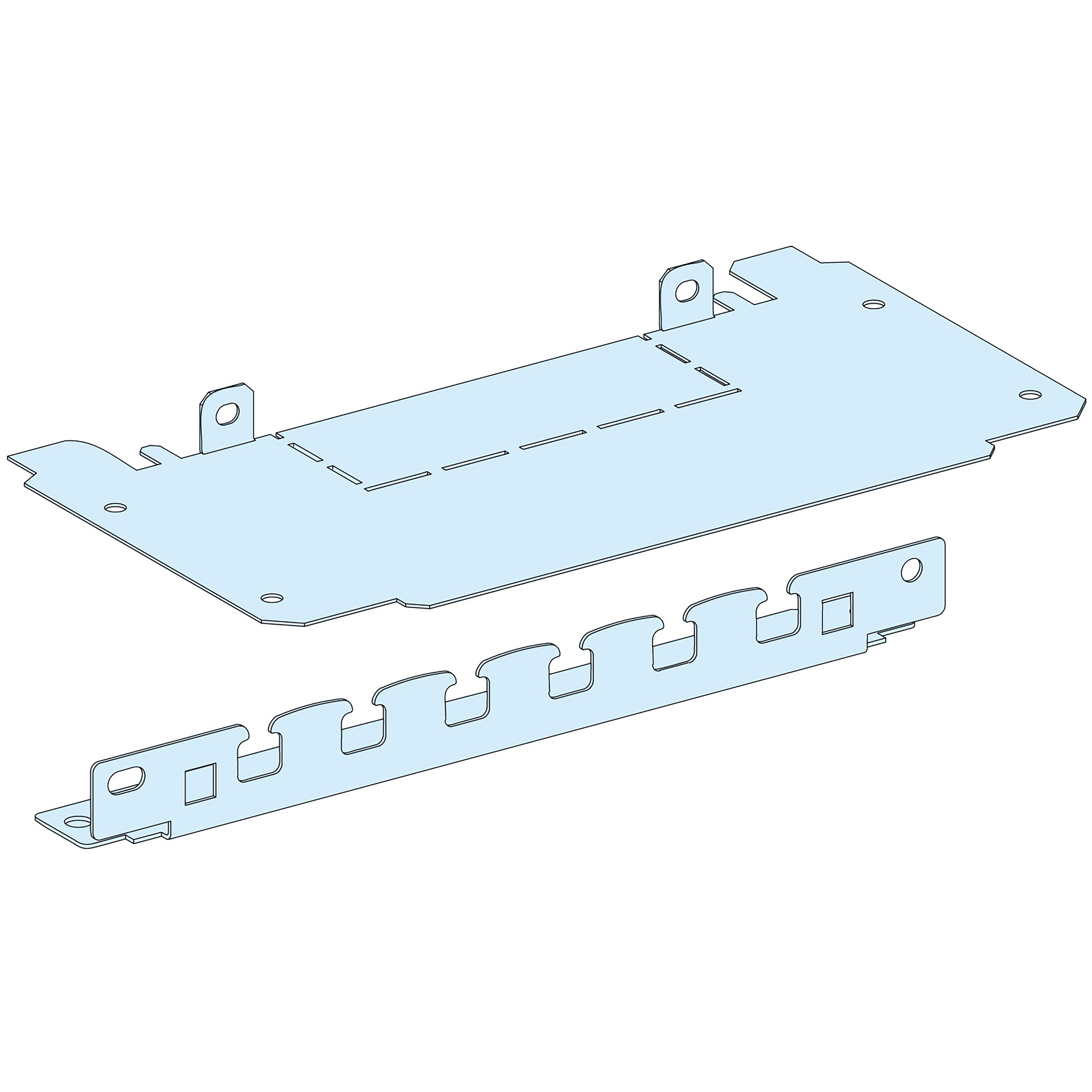 SCHNEIDER ELECTRIC - Struttura, PrismaSeT, Piastra, PPC zoccolo canalina armadio G LVS08888