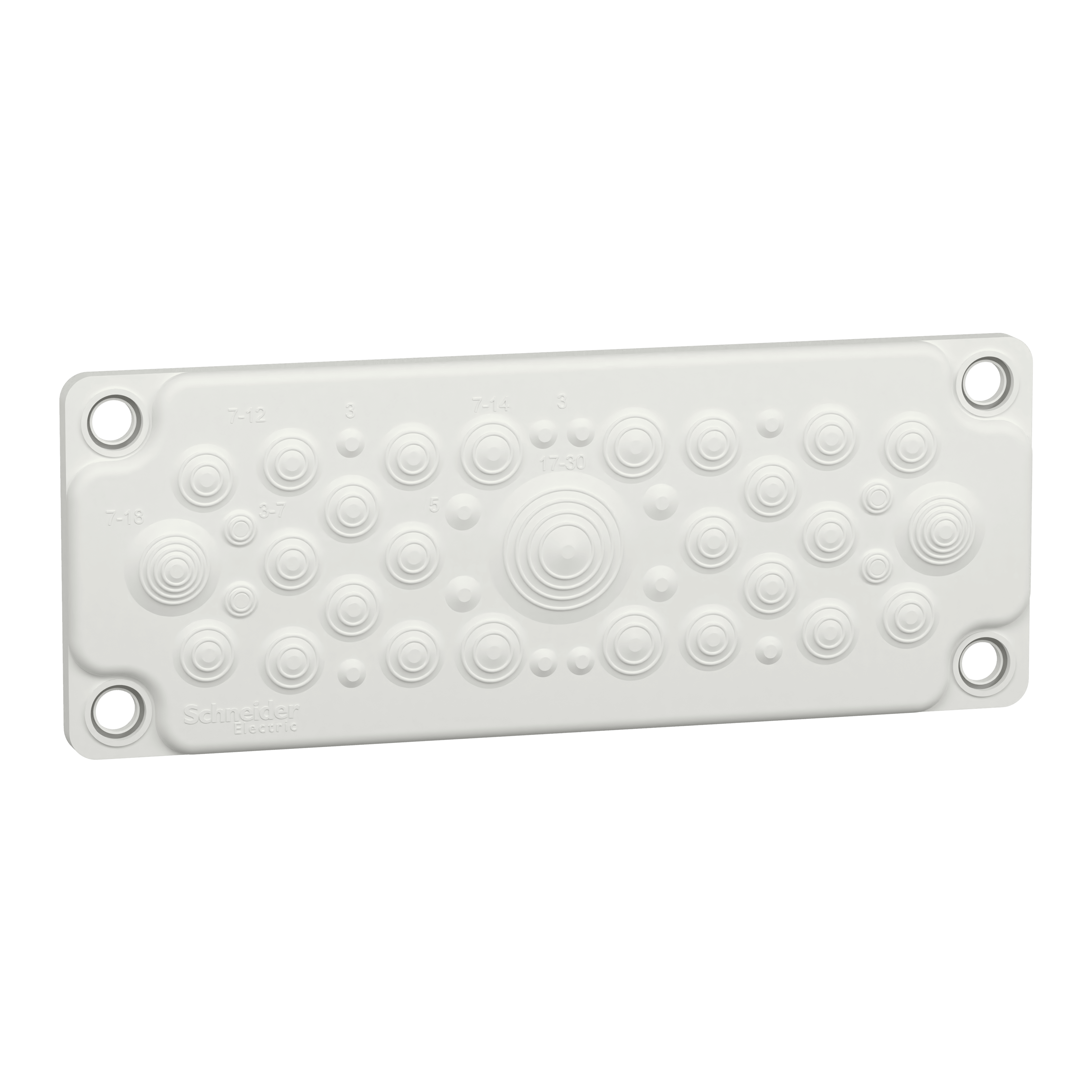 SCHNEIDER ELECTRIC - Struttura, PrismaSeT, Piastra, PPC a membrane 35 entrate 5/32 LVS08896