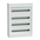 SCHNEIDER ELECTRIC - Centralino per apparecchi modulari, PrismaSeT S, parete, 4 x 24 moduli, 1 morsettiera di terra, senza porta LVSST424