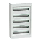 SCHNEIDER ELECTRIC - Centralino per apparecchi modulari, PrismaSeT S, parete, 5 x 24 moduli, 1 morsettiera di terra, senza porta