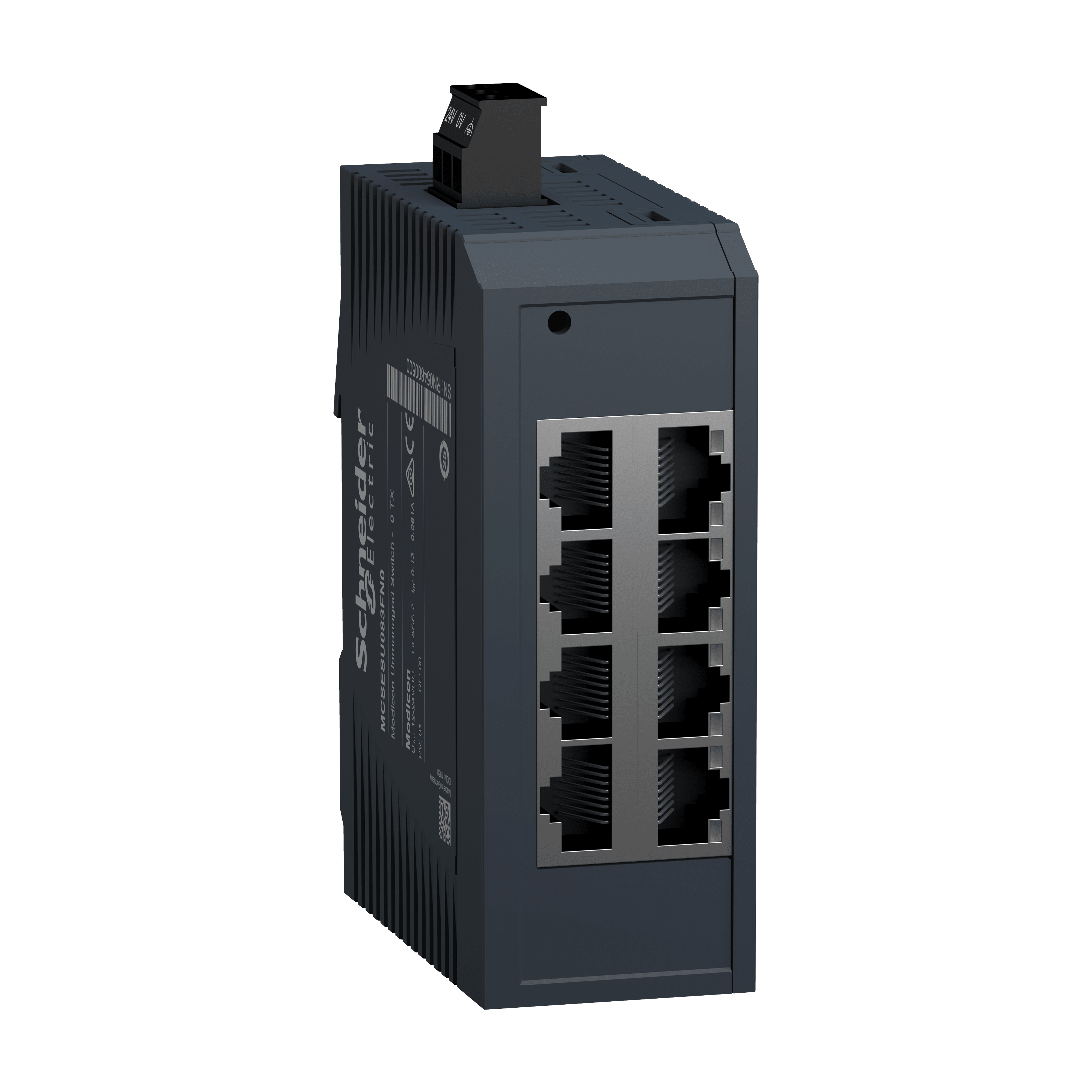 SCHNEIDER ELECTRIC - switch di rete, Modicon Networking, standard non gestito, 8 porte per rame MCSESU083FN0