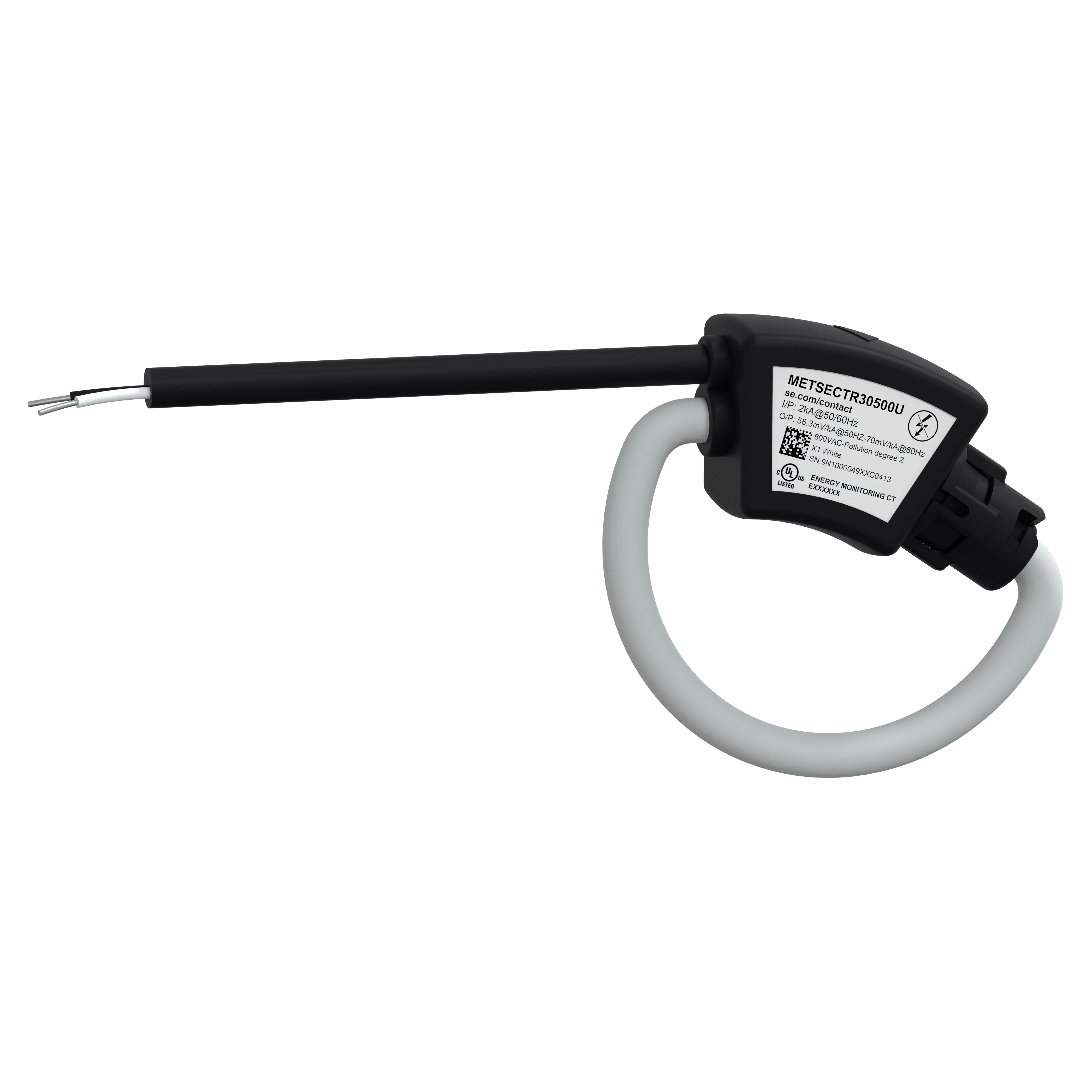 SCHNEIDER ELECTRIC - Trasformatore Amperometrico, PowerLogic, TA Rogowski, 2000A, d=96 mm, lunghezza cavo=2.4 m