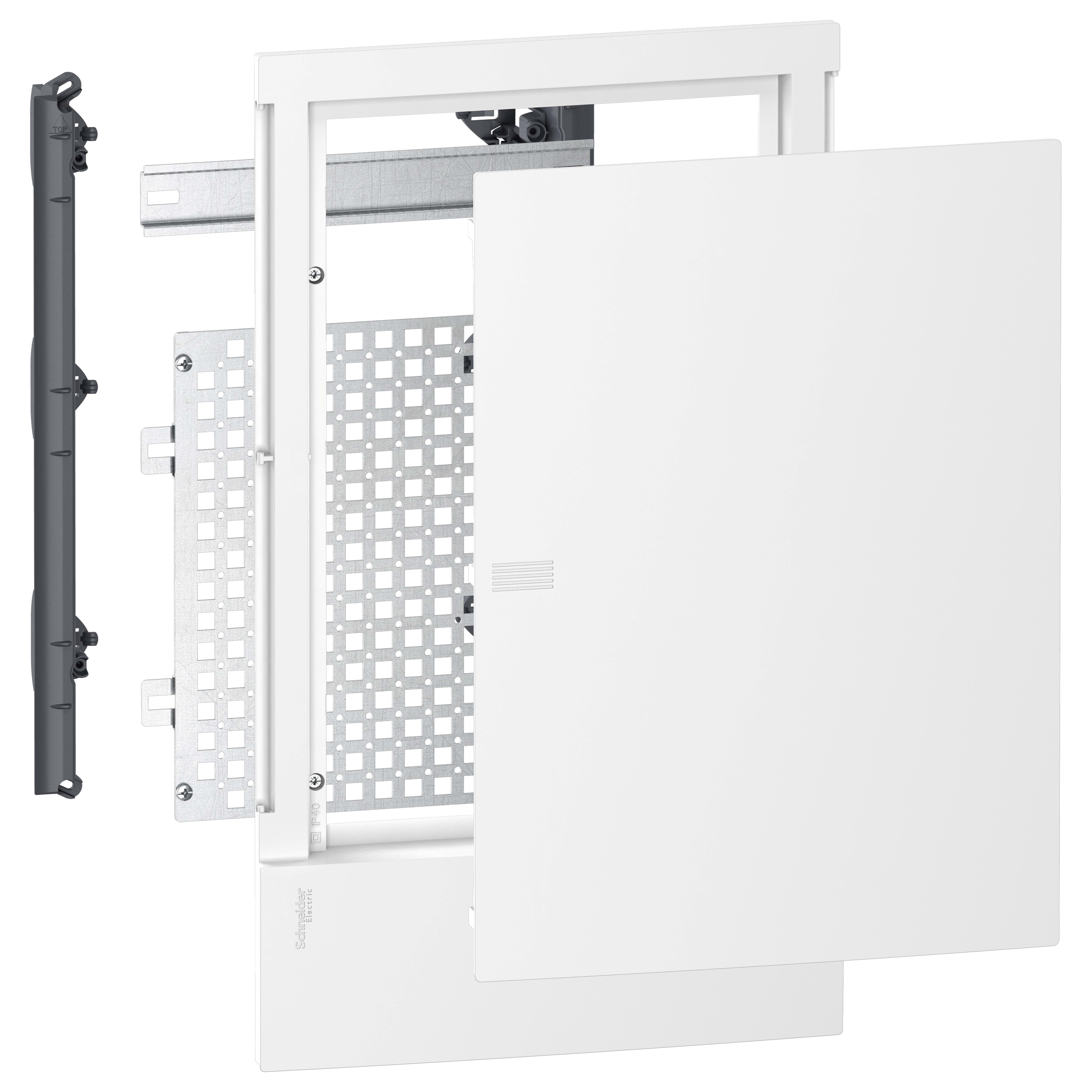 SCHNEIDER ELECTRIC - Fronte centralino TLC Resi9 MP incasso 36 (3x12) mod bianco porta opaca MIP30312U
