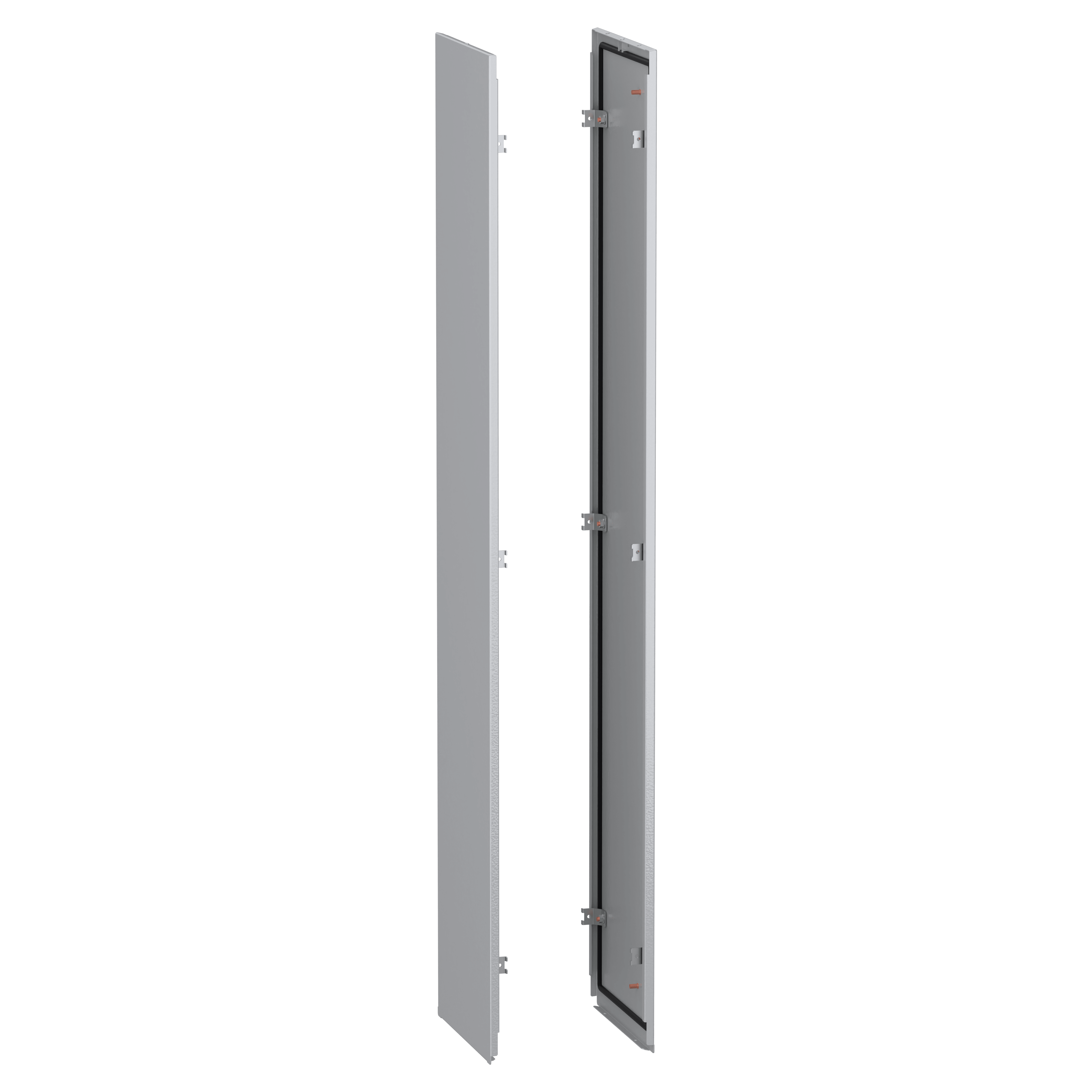 SCHNEIDER ELECTRIC - Pannelli laterali, PanelSeT SFN, per armadio elettrico da esterno H1800 P400mm, fissaggio interno, RAL7035, set da 2