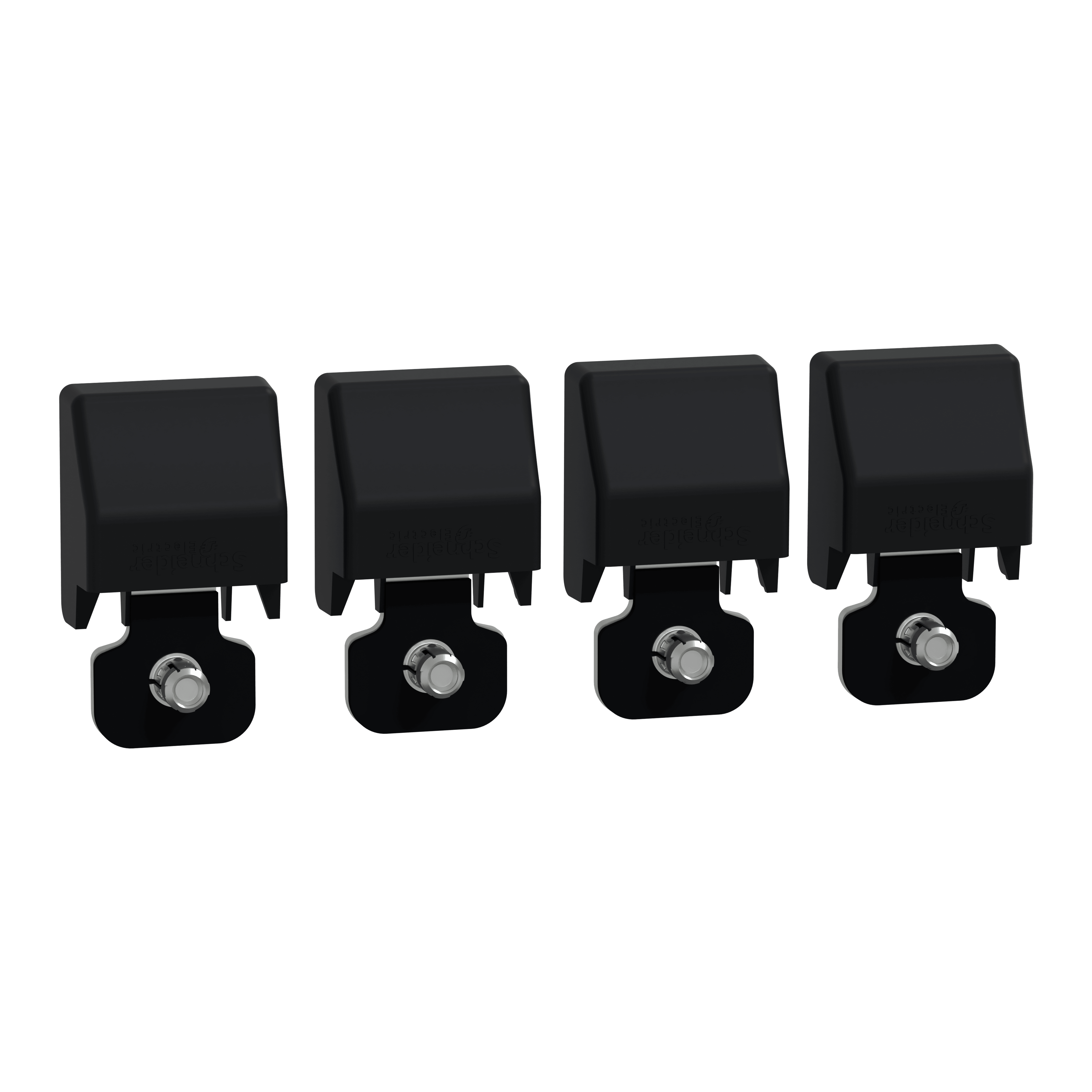 SCHNEIDER ELECTRIC - 4 staffe di fissaggio per 3D + coperture