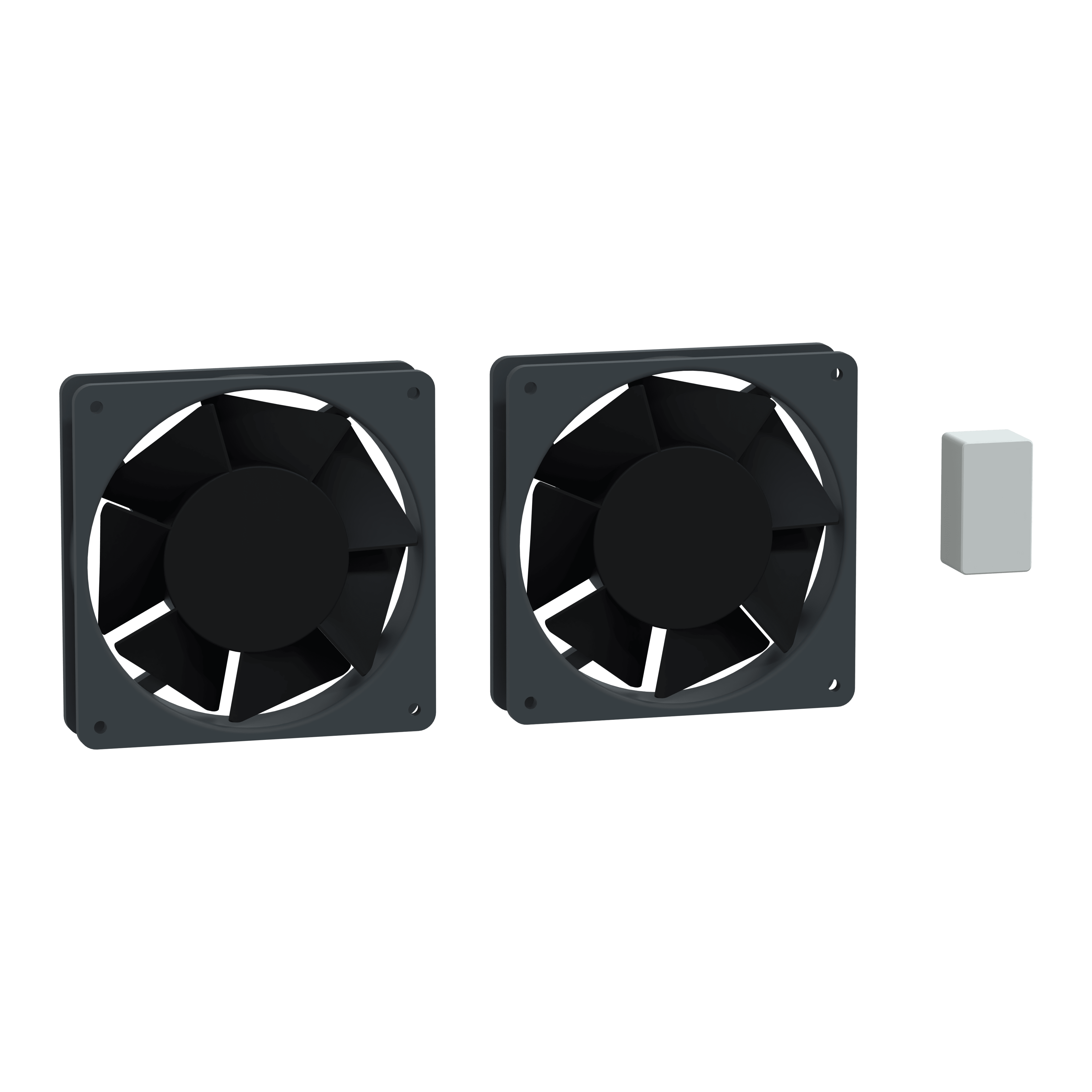 SCHNEIDER ELECTRIC - Kit condensatore ventola per unità di raffreddamento connessa, Climasys CU, laterale 350 - 600W, tetto 600W, 230V