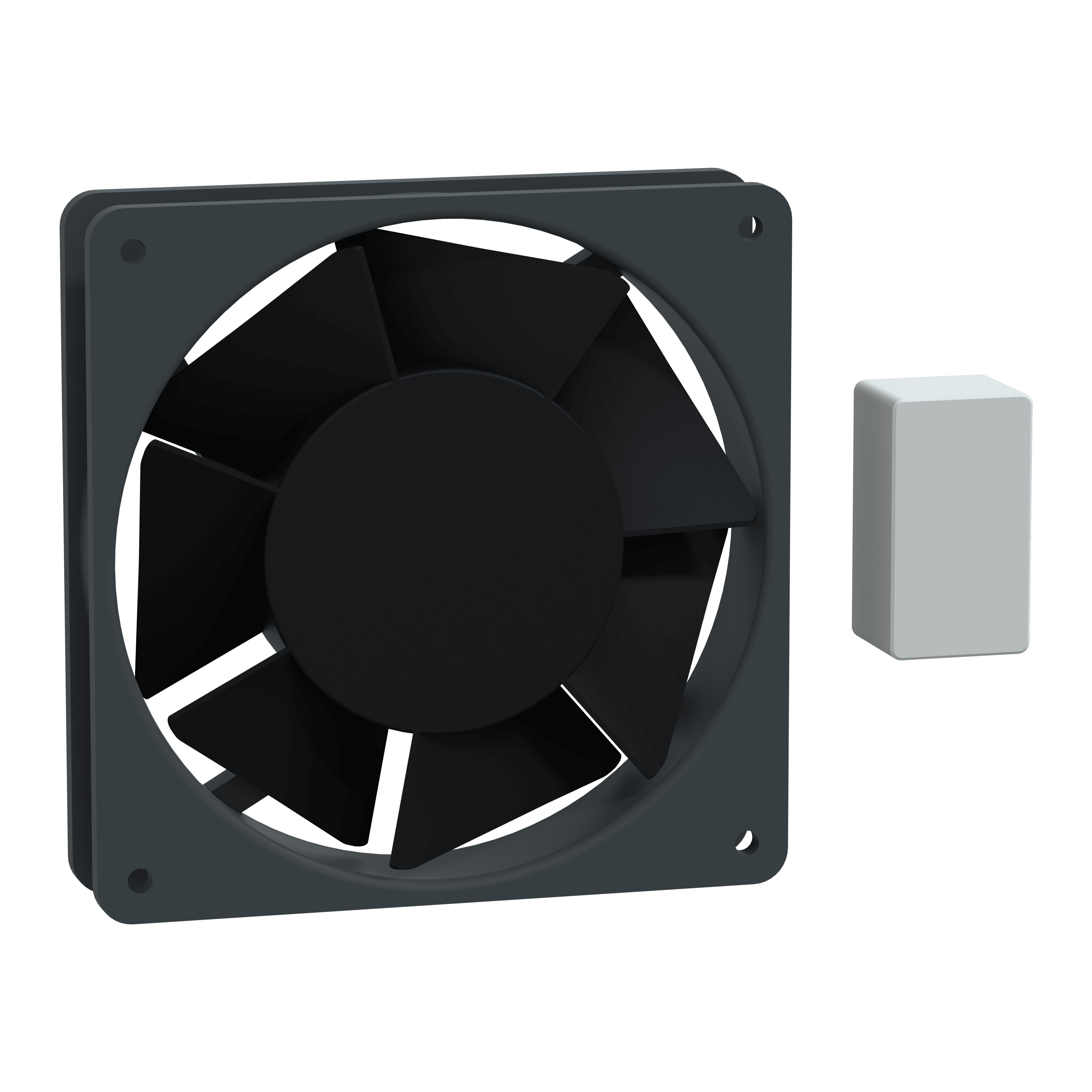 SCHNEIDER ELECTRIC - Kit condensatore ventola per unità di raffreddamento connessa, Climasys CU, laterale 350 - 600W, tetto 600W, 230V